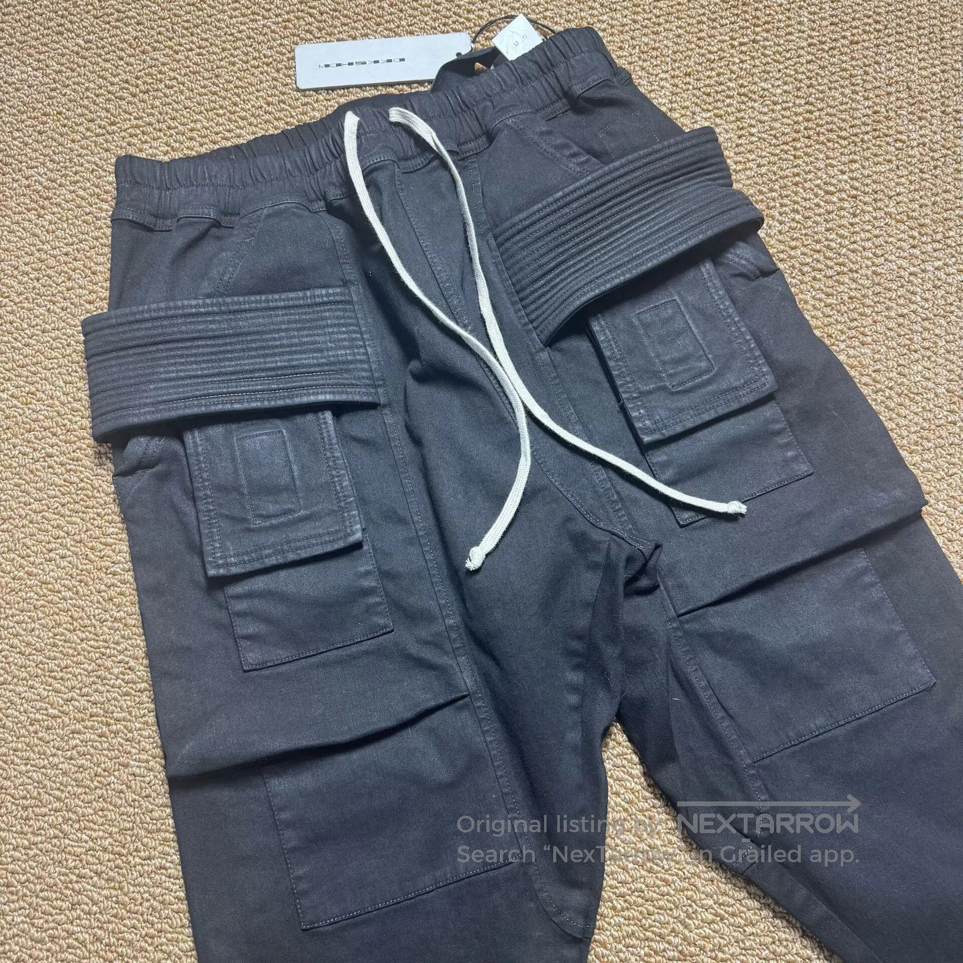 Rick Owens Rick Owens 24FW Waxed Double Ring Cargo Jeans. Size US 32 / EU 48 - 2 Thumbnail