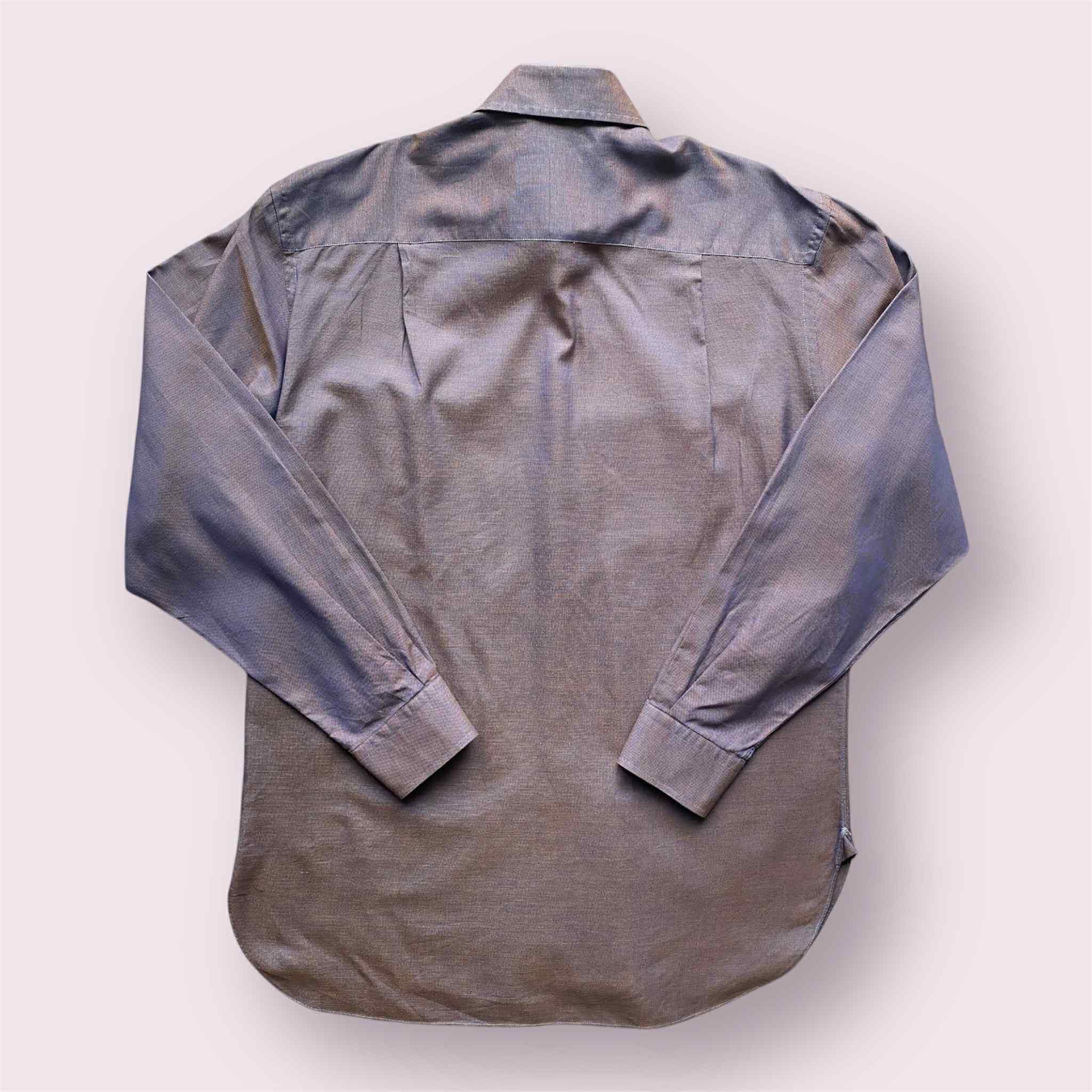 Ermenegildo Zegna Ermenegildo Zegna Button Up Shirt Chameleon Color With Tie Size US XL / EU 56 / 4 - 3 Thumbnail