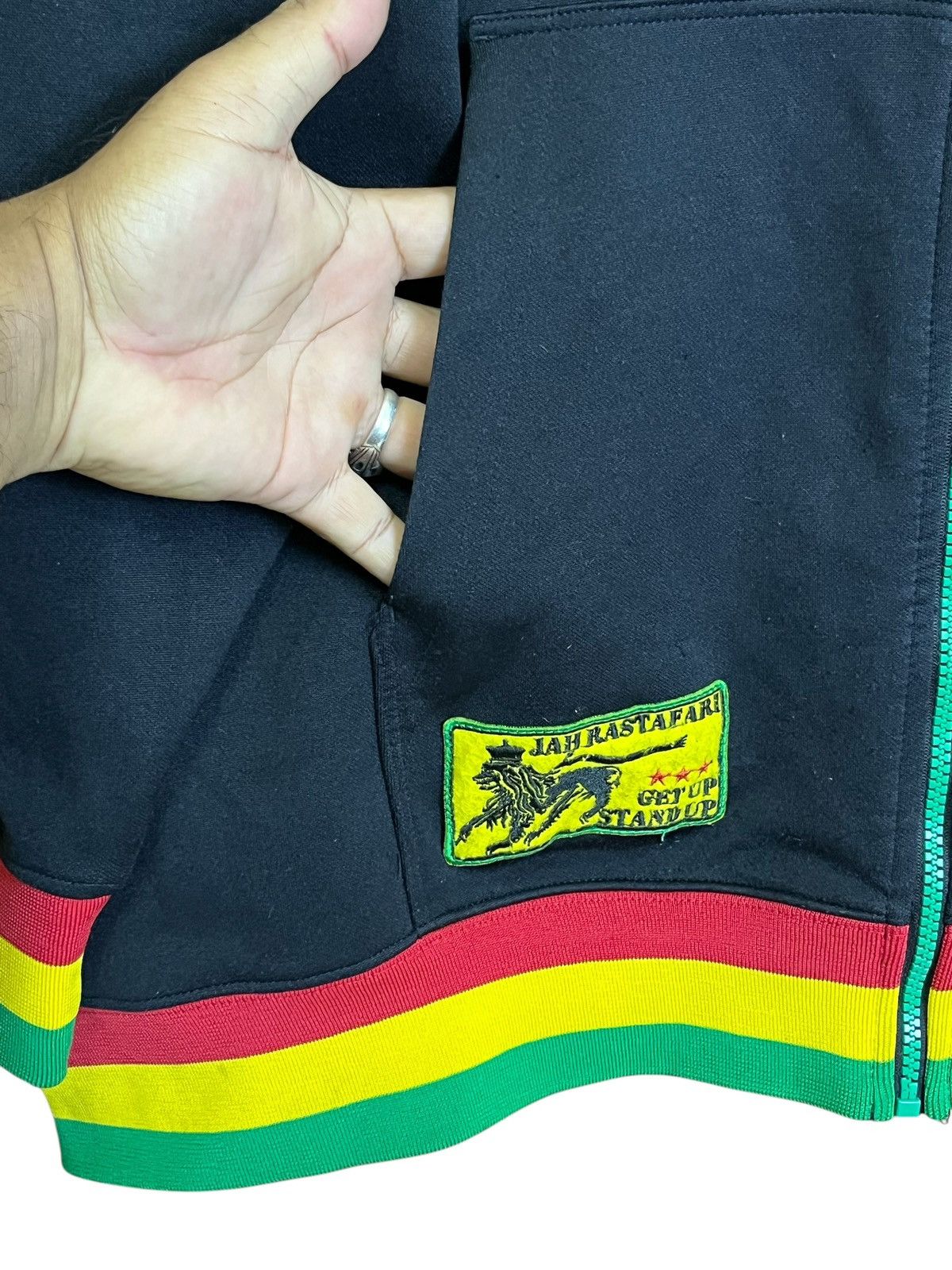 Japanese Brand HIP HOP🔥ZAPAGEAR JAH RASTAFARI TRACKTOP ZIPPER HOODIES Size US XXL / EU 58 / 5 - 10 Thumbnail