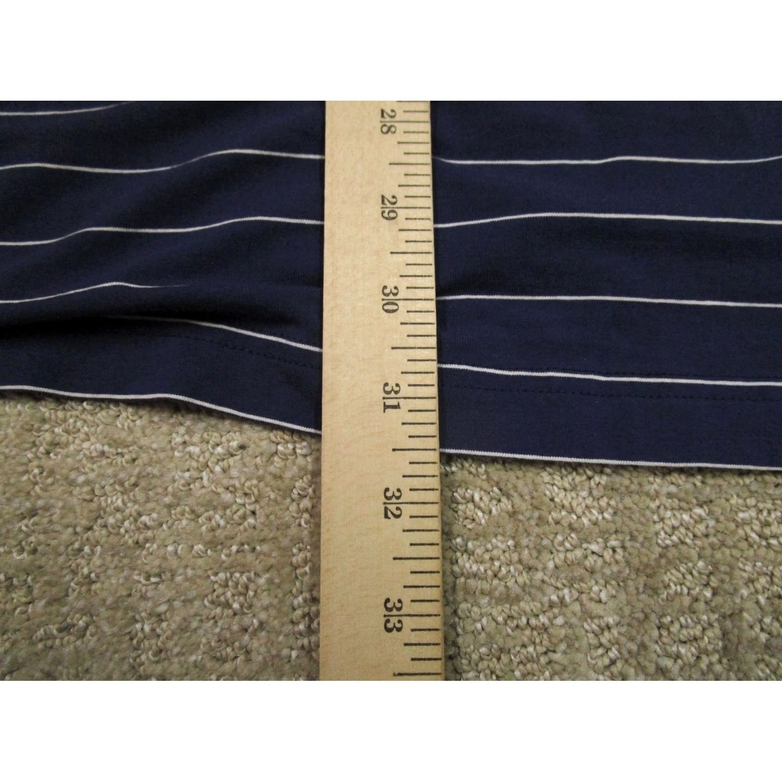 Peter Millar Peter Millar Polo Shirt Men XL Blue Striped Seaside Golf Performance Stretch Size US XL / EU 56 / 4 - 7 Thumbnail