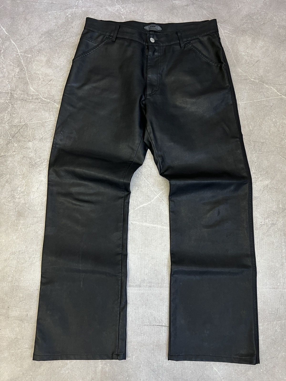 Tornado Mart Faux leather baggy tornado mart style leather gothic pants Size US 32 / EU 48 - 1 Thumbnail