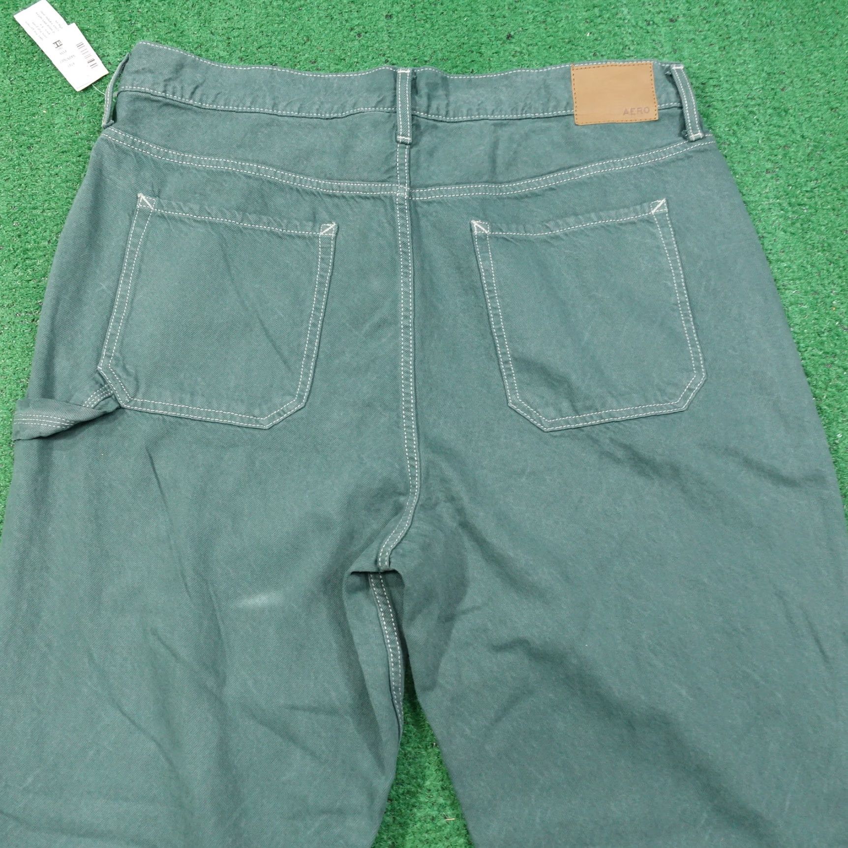 Aeropostale Vintage AeroPostale Green Denim Jeans Women's Size 18 Regular Fit Non-Stretch 90s Inspired Size 40" / US 18 - 7 Thumbnail