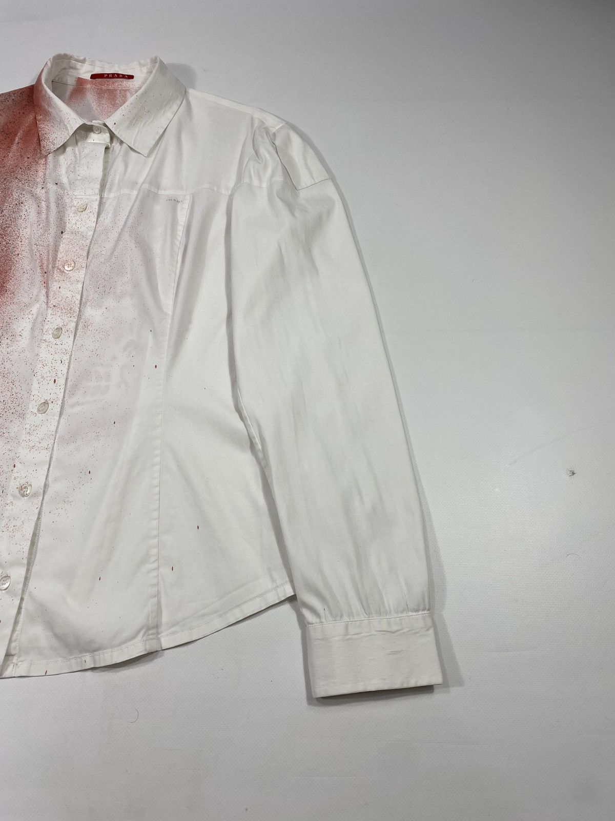 Prada 2007 Prada Custom Blood Stain Mexican Skull AvantGarde Shirt Size M / US 6-8 / IT 42-44 - 7 Thumbnail