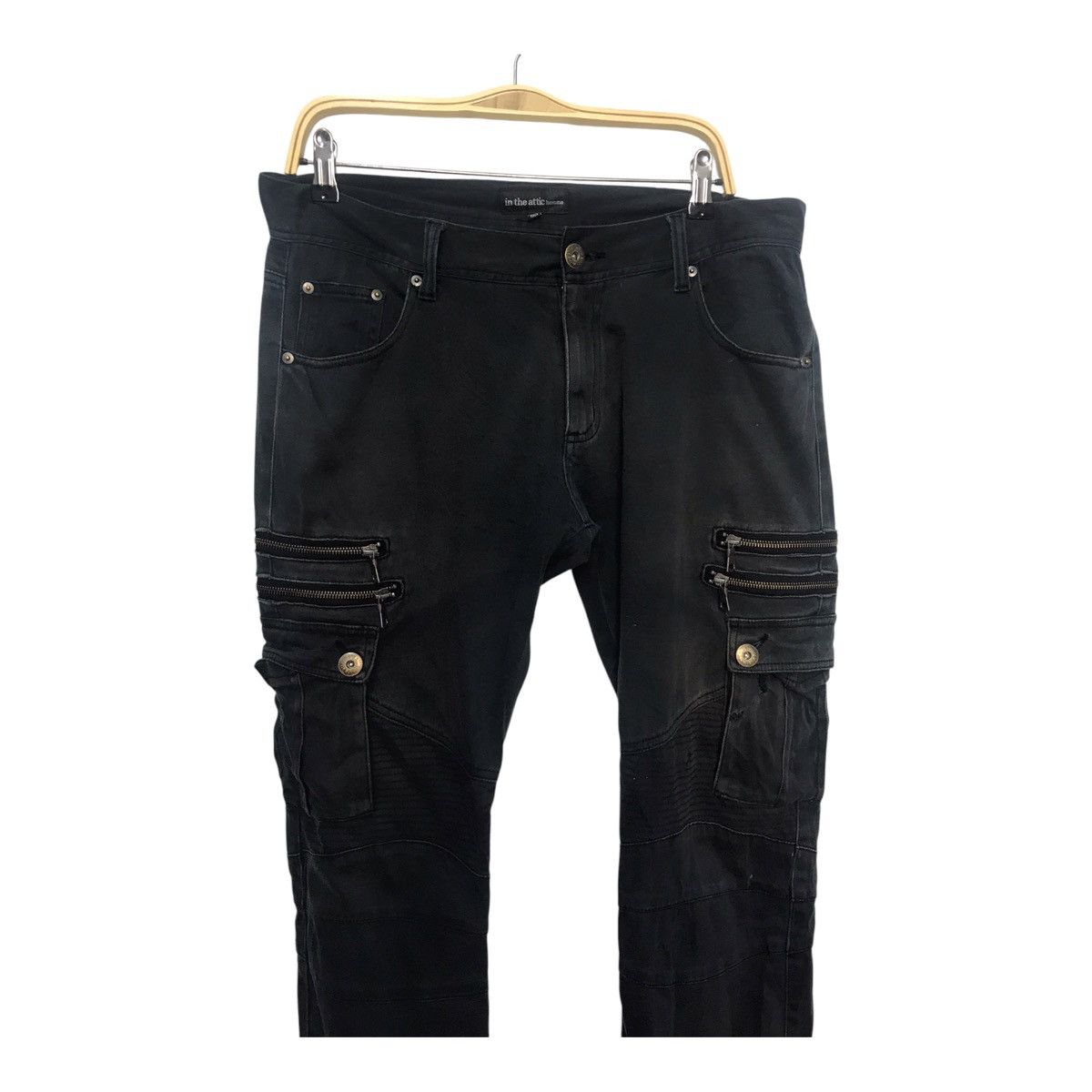 Hysteric Glamour × Japanese Brand × semanticdesign Semantic Design Sun Faded Damaged Black Pant Size US 36 / EU 52 - 2 Thumbnail