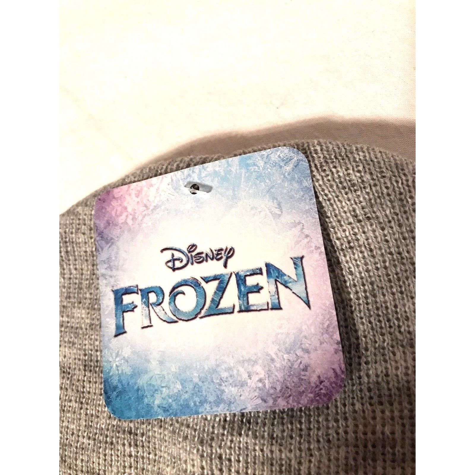 Disney Disney Frozen Anna Elsa Gray Purple Knit Beanie Hat Cap New Size ONE SIZE - 6 Thumbnail