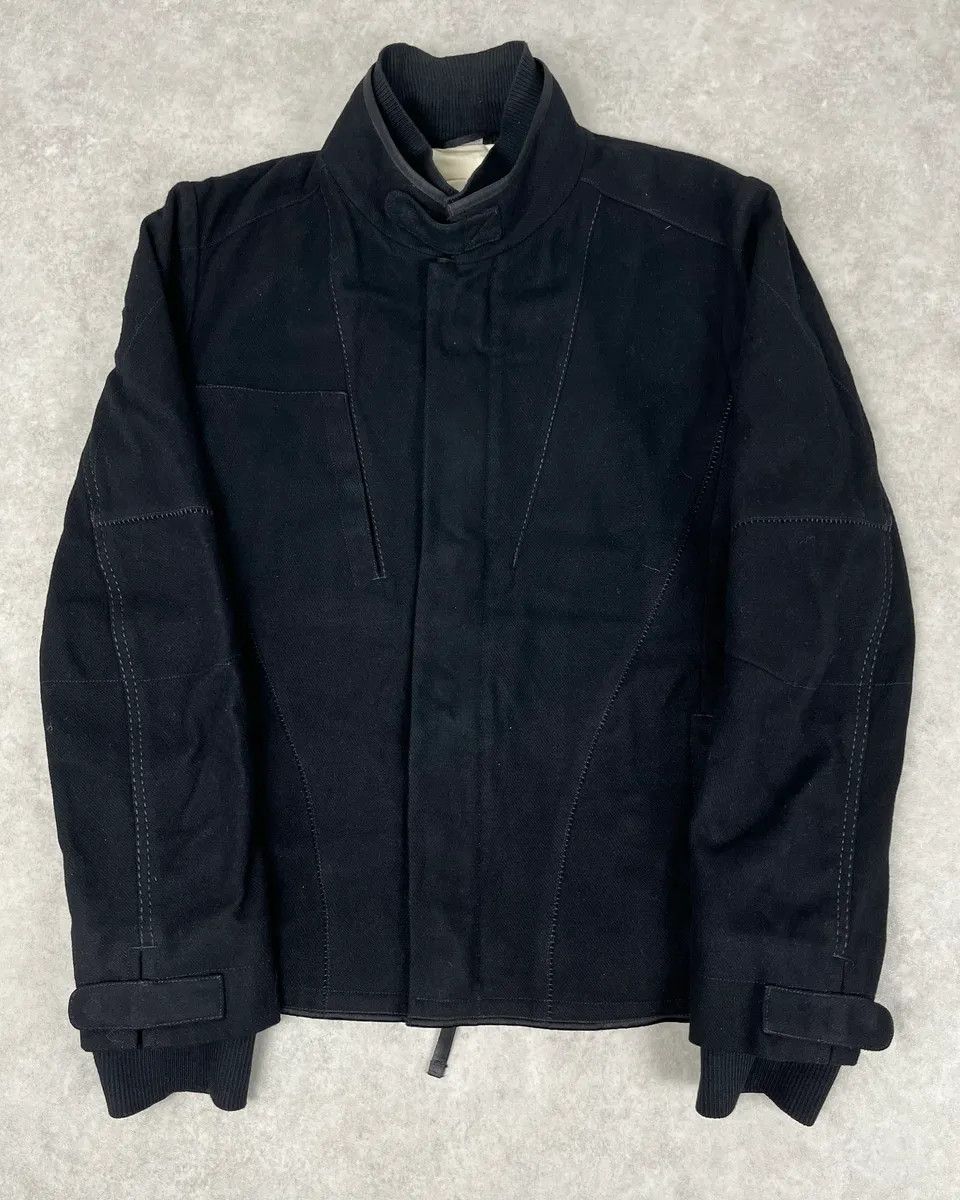 Marithe + Francois Girbaud 2000s Marithé + François Girbaud Stitched Black Worker Light Jacket Size US M / EU 48-50 / 2 - 1 Thumbnail