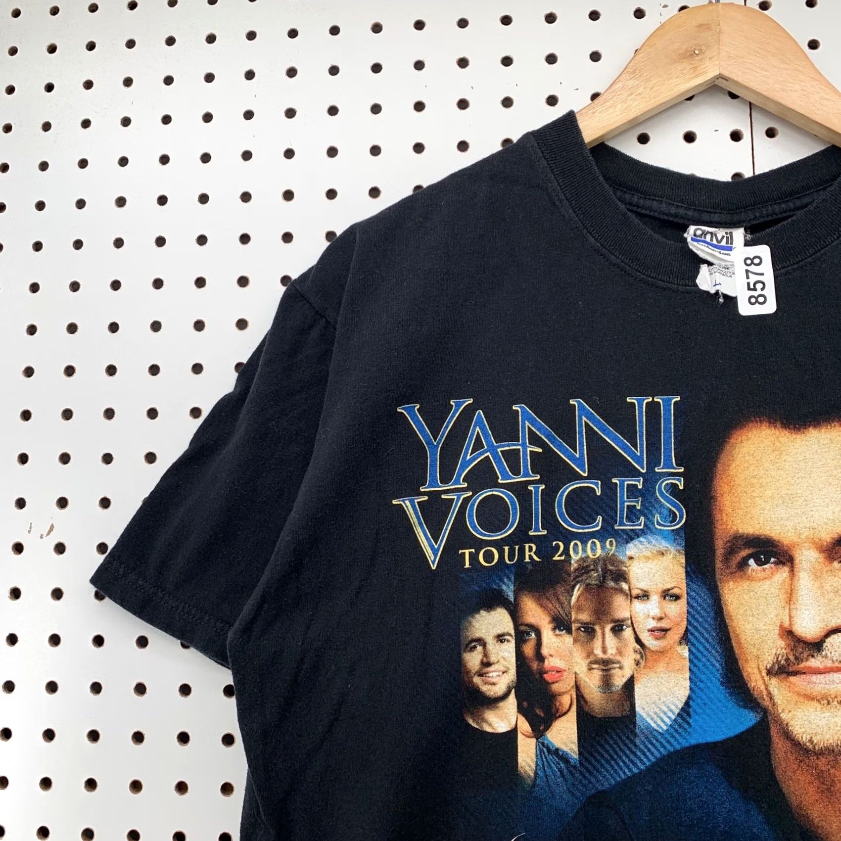 Anvil Yanni Voices Tour Shirt Black Mens Large Concert Music T Shirt Size US L / EU 52-54 / 3 - 4 Thumbnail