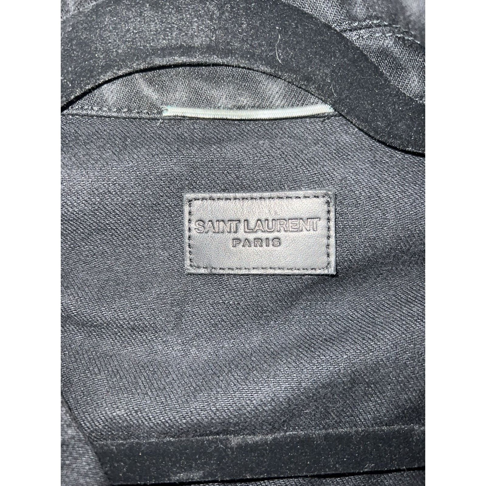 Saint Laurent Paris Saint Laurent Saharienne Denim Jacket Size US M / EU 48-50 / 2 - 7 Thumbnail