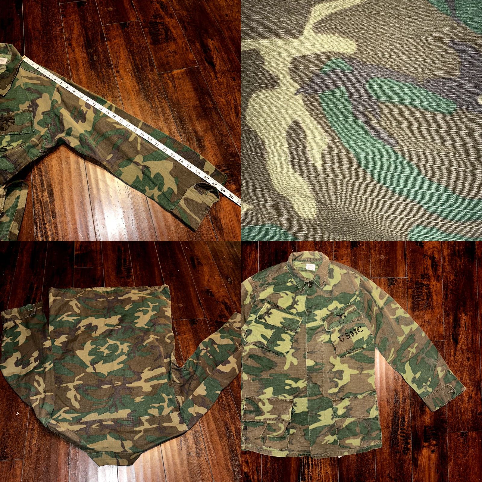 Vintage VINTAGE Alpha Corp USMC 1968 Military Camouflage Wind-Resistant Poplin Coat Jacket Small Camo Mens 60s 1960s Size US S / EU 44-46 / 1 - 8 Thumbnail