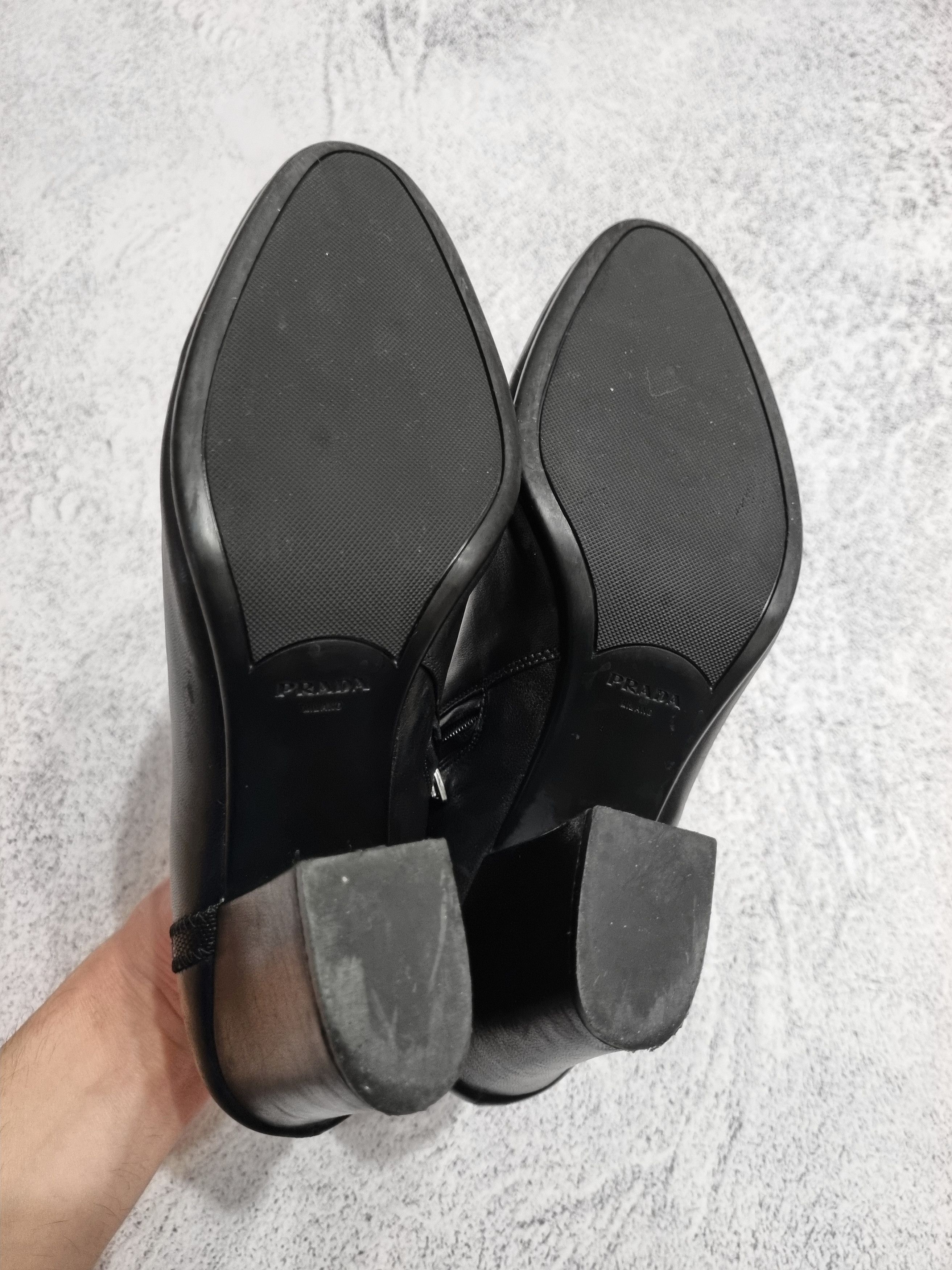 Prada Vintage Prada Leather Zip-Up Heeled Ankle Boots Shoes Size US 8 / IT 38 - 15 Thumbnail