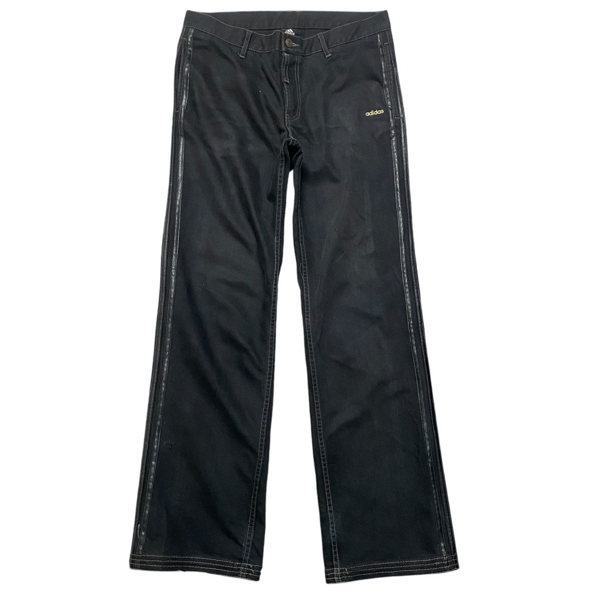 Adidas Vintage Adidas Denim Flare Jeans Side Stripe Size US 32 / EU 48 - 3 Thumbnail