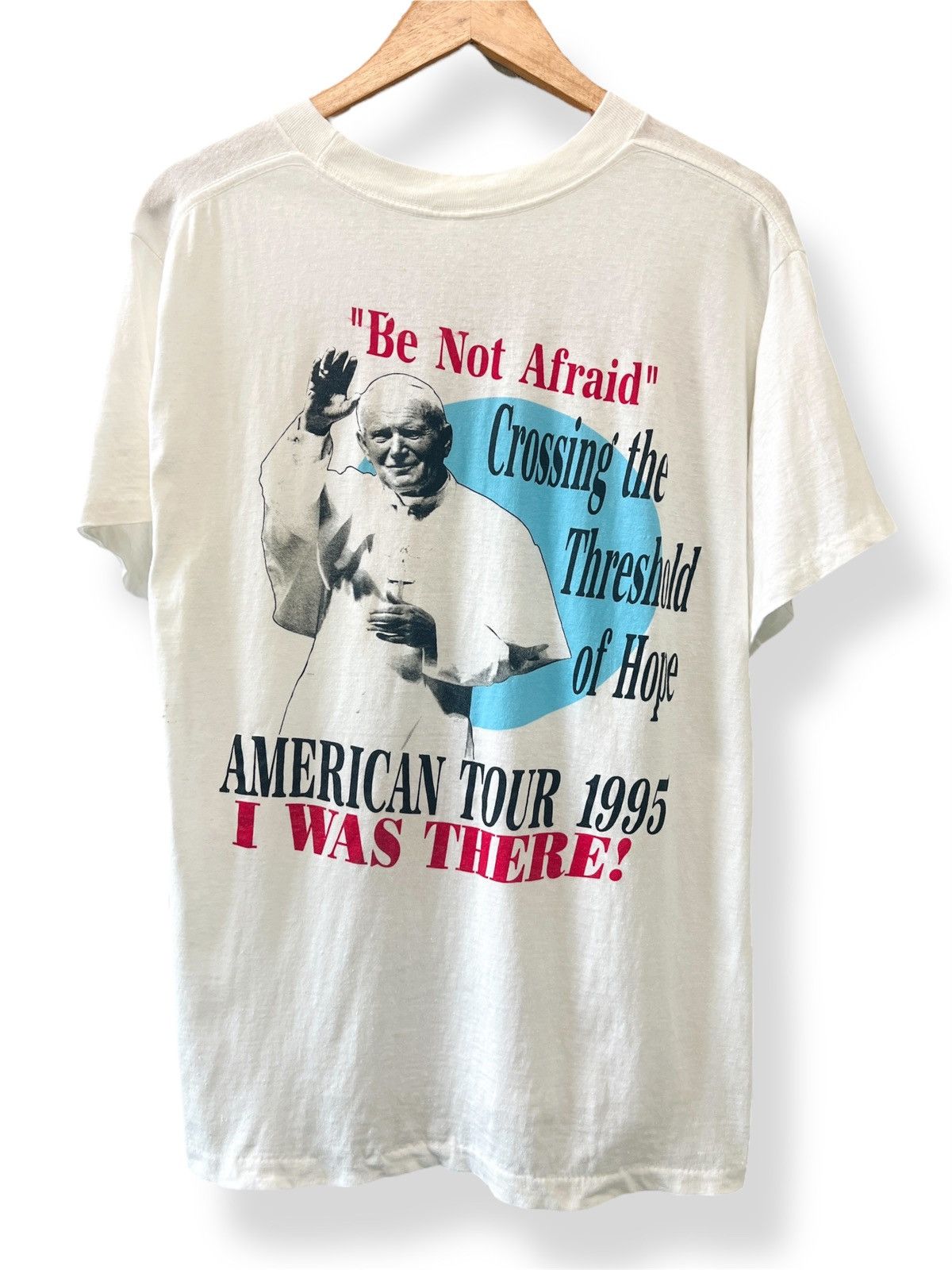 Vintage Vintage 1995 Pope John Paul II Visits America Shirt - XL Size US XL / EU 56 / 4 - 2 Thumbnail