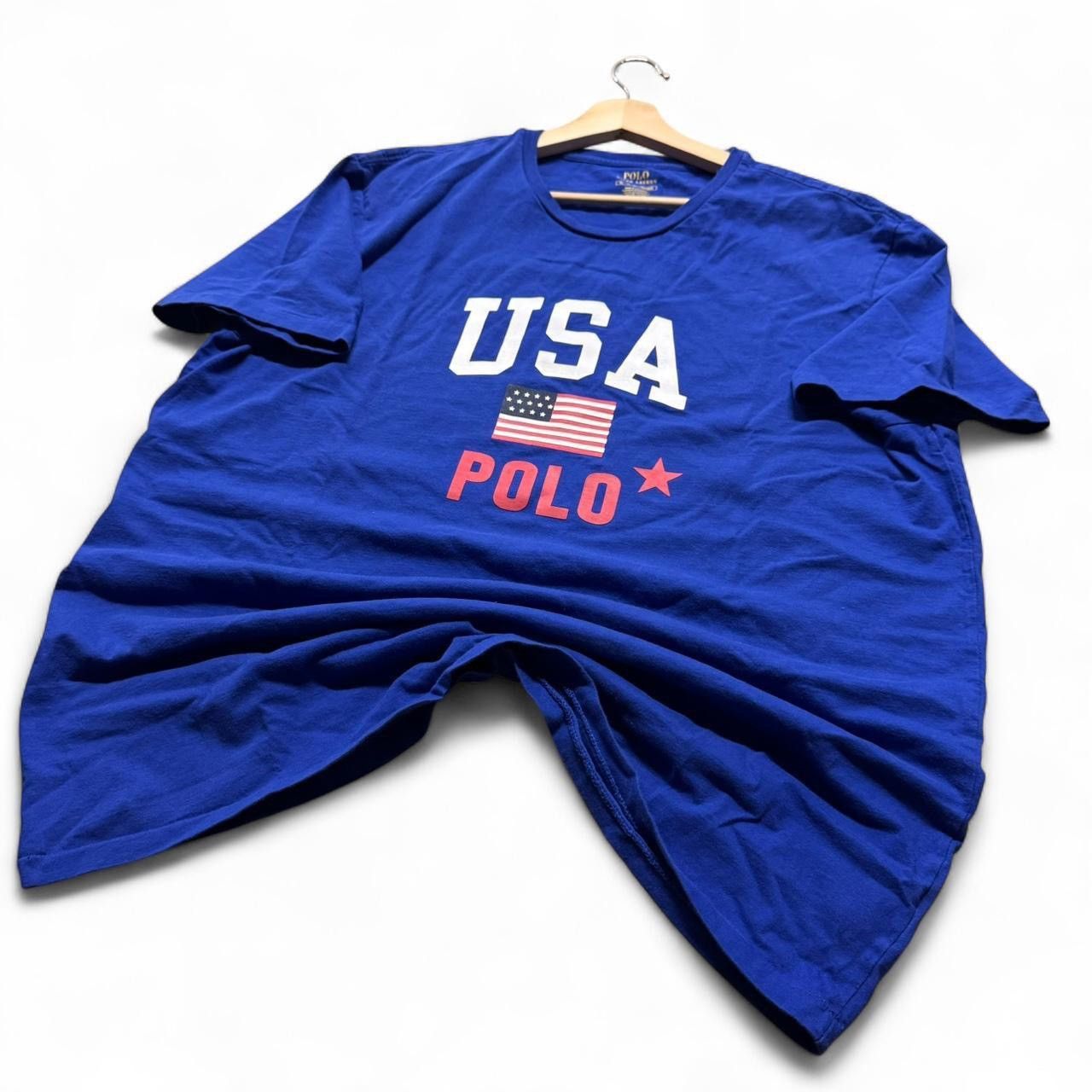 Polo Ralph Lauren Polo Ralph Lauren USA Flag Tee Blue XL Size US XL / EU 56 / 4 - 2 Thumbnail