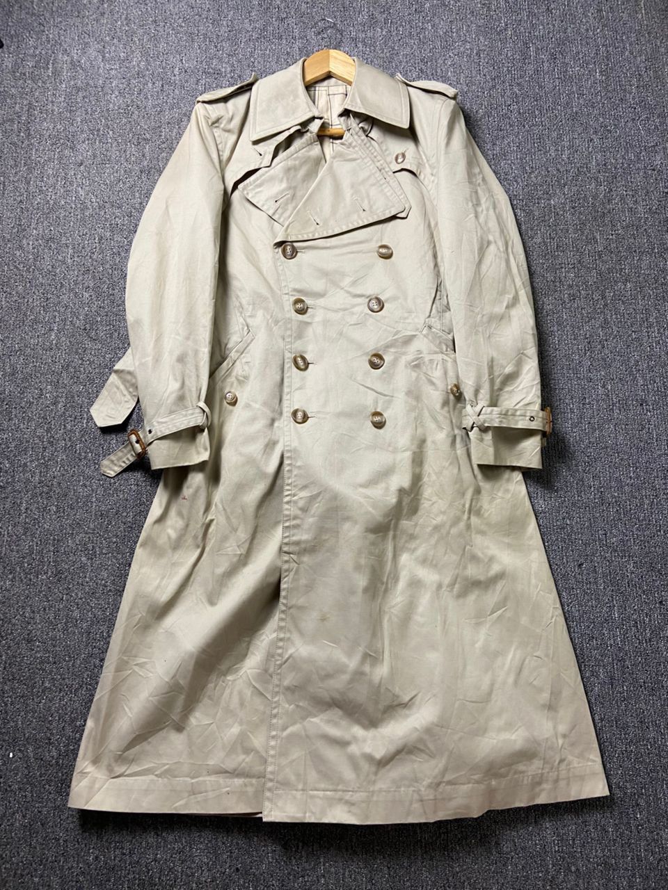 Japanese Brand Vintage JUN Double Breasted Trench Coat (194) Size US L / EU 52-54 / 3 - 1 Thumbnail