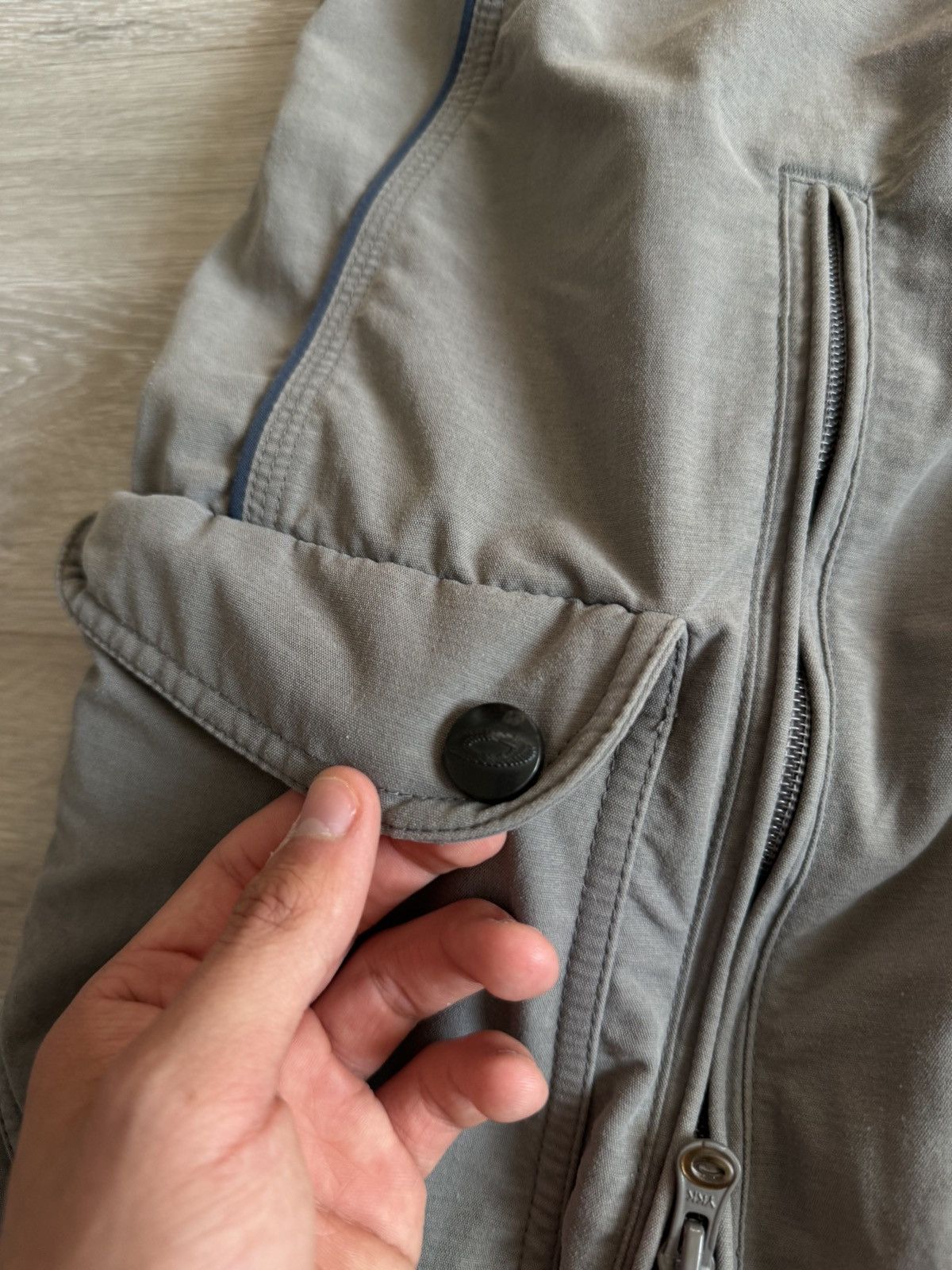 Designer × Vintage Vintage Oakley Shorts Mens Sky Blue/Gray Software Cargo Size US 32 / EU 48 - 9 Thumbnail