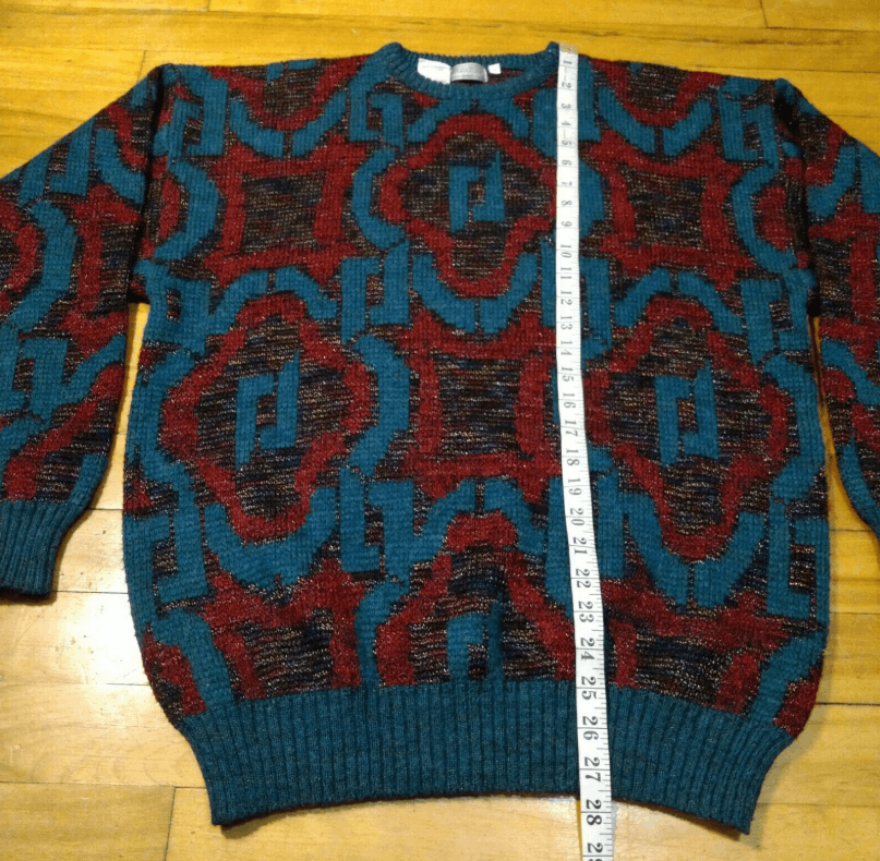 Vintage Vintage 90s Premium Bugatchi Uomo Sweater Abstract L Unique Size L / US 10 / IT 46 - 8 Thumbnail