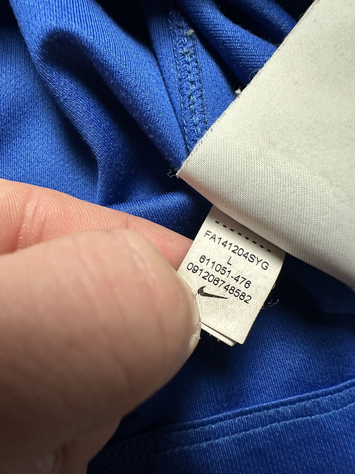 Nike × Vintage Vintage Nike Manchester City soccer jersey rare away Size US L / EU 52-54 / 3 - 5 Thumbnail