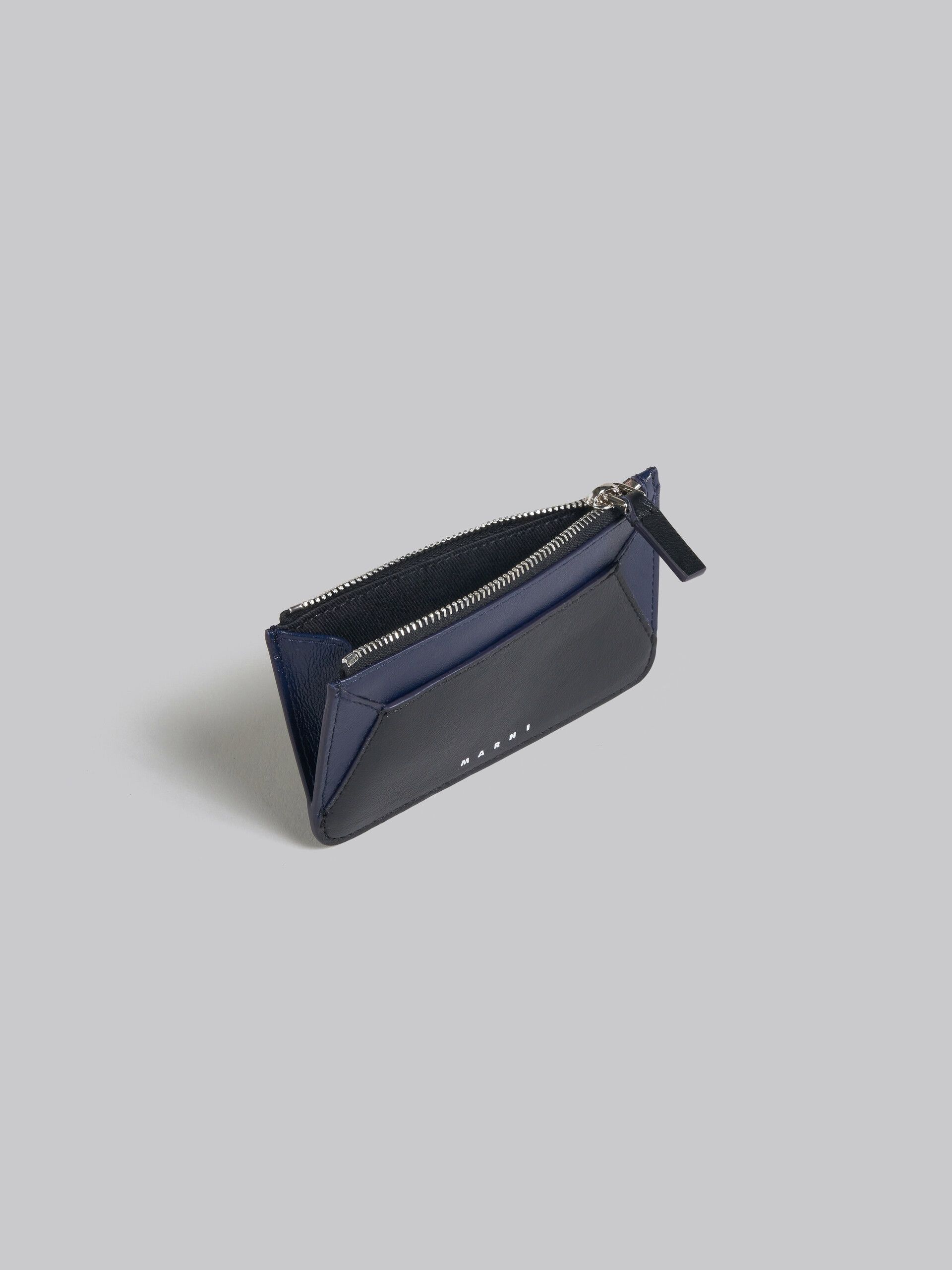 Marni o1f1d3z0525 Size: OS / Leather Card Case in Blue/Black Size ONE SIZE - 2 Thumbnail