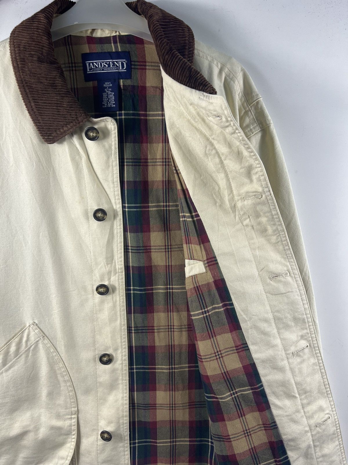 BARNS OUTFITTERS × Lands' End × Vintage 🔥 LAND'S END BARN COAT DUCK CANVAS DISTRESSED JACKET - L Size US L / EU 52-54 / 3 - 7 Thumbnail