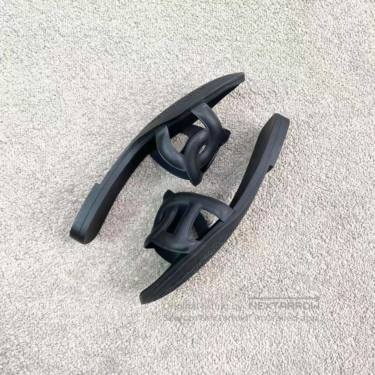 Hermes Hermes Pig nose black slippers| Size US 5.5 / IT 35.5 - 5 Thumbnail