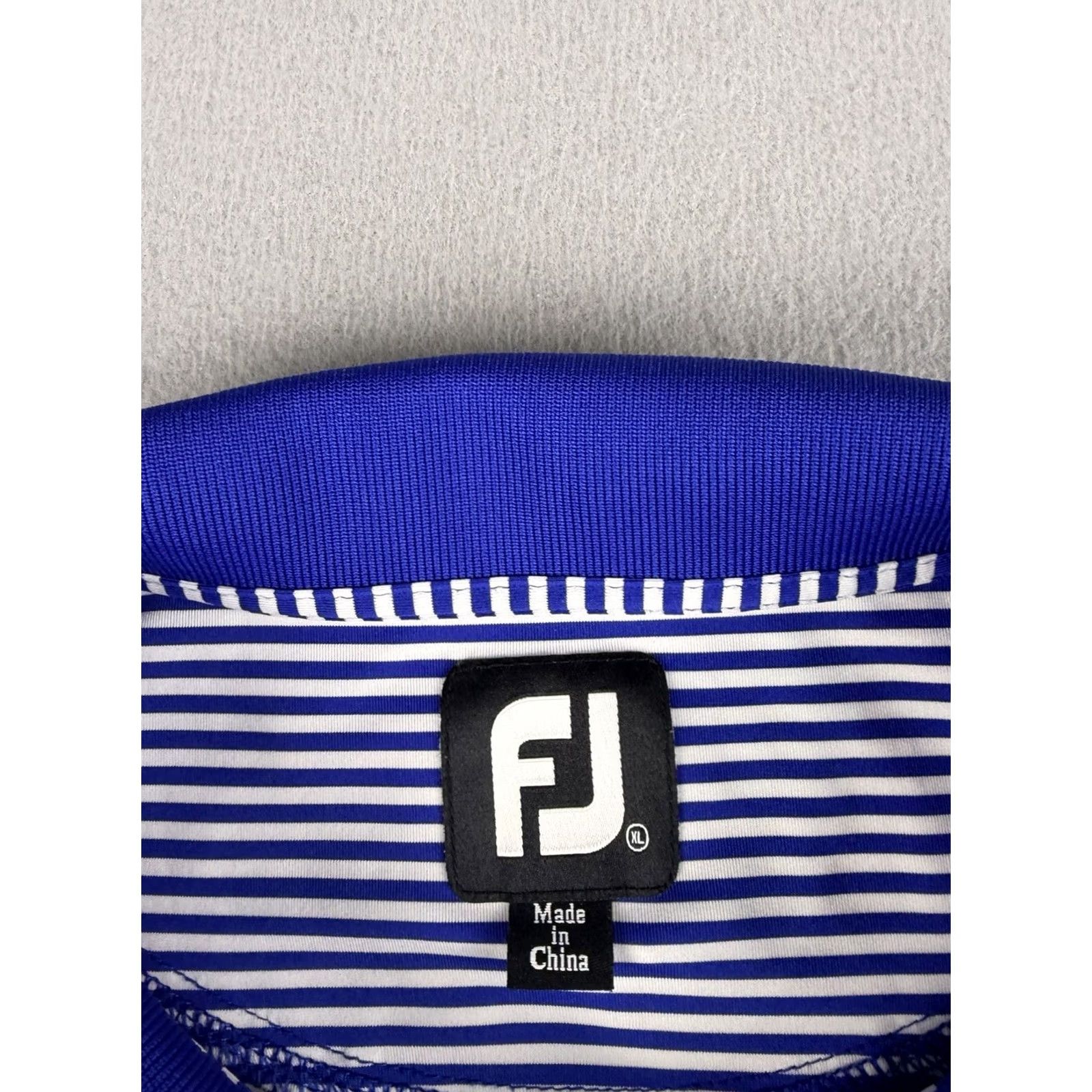 Footjoy FootJoy Polo Shirt Men XL Blue Striped Bay Hill Arnold Palmer Golf Course Mens Short Sleeve Collared Polo Golf Size US XL / EU 56 / 4 - 3 Thumbnail