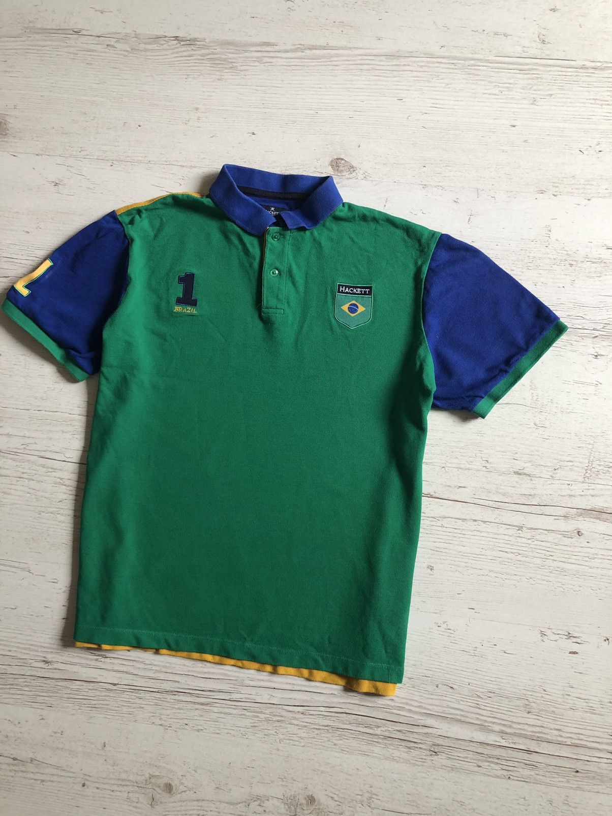 Hackett Polo Hackett brazil 1 vintage Size US XL / EU 56 / 4 - 2 Thumbnail