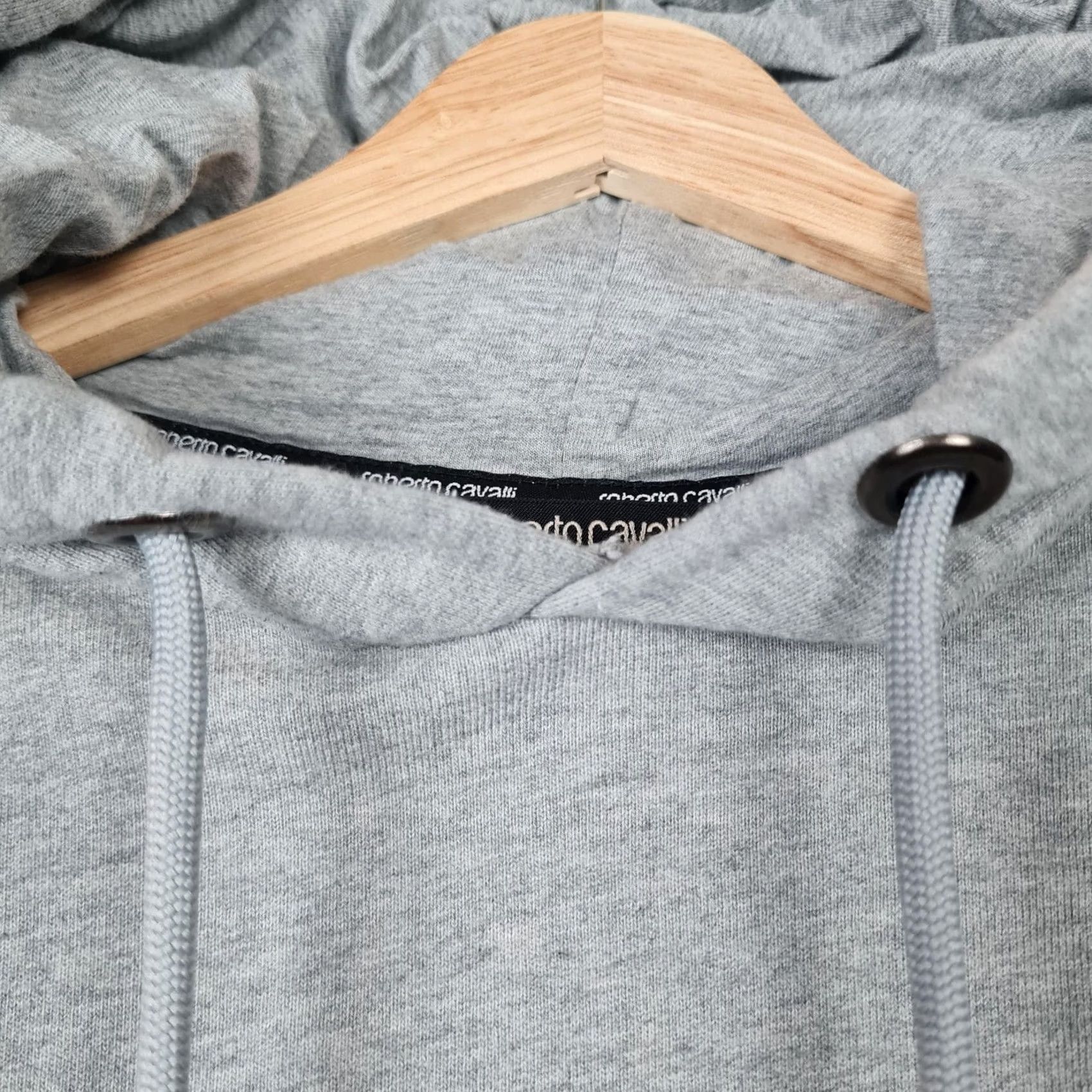 Roberto Cavalli Roberto Cavalli Hoodie Mens Large Gray Snake Graphic Studded Sweatshirt Designer Size US L / EU 52-54 / 3 - 5 Thumbnail