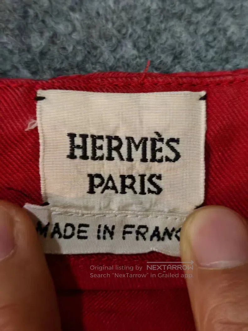 Hermes Hermes Red half-skirt, 100% mulberry silk, classic and ver Size 26" / US 2 / IT 38 - 2 Thumbnail