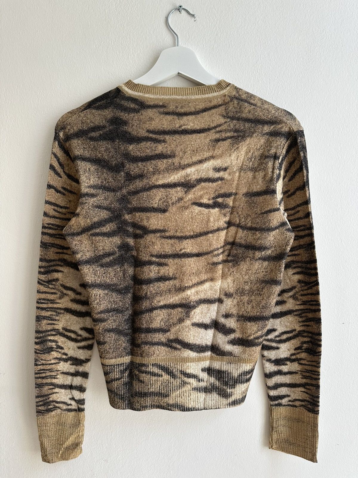 Roberto Cavalli Roberto Cavalli 90s Luxury Archive Tiger Print Sweater Size M / US 6-8 / IT 42-44 - 4 Thumbnail