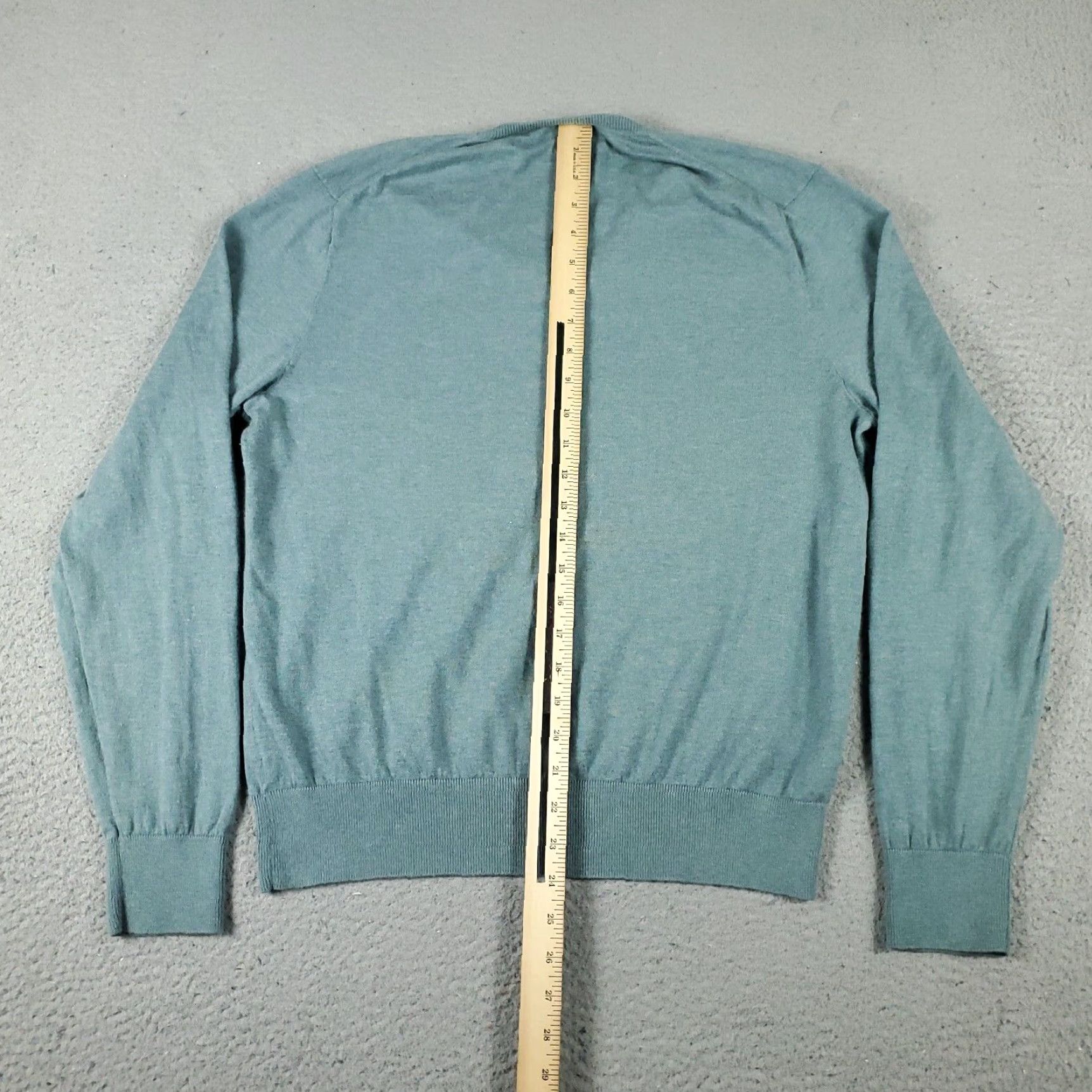 Polo Ralph Lauren Ralph Lauren Mens V Neck Pullover Sweatshirt Blue Medium Cotton Blend Size US M / EU 48-50 / 2 - 6 Thumbnail