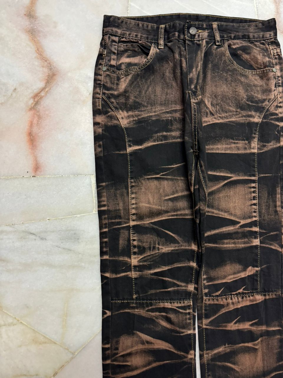 Tornado Mart 💥Insane💥Tornado Mart Style Jeans Whisker Smoke By Japanese Size US 30 / EU 46 - 4 Thumbnail