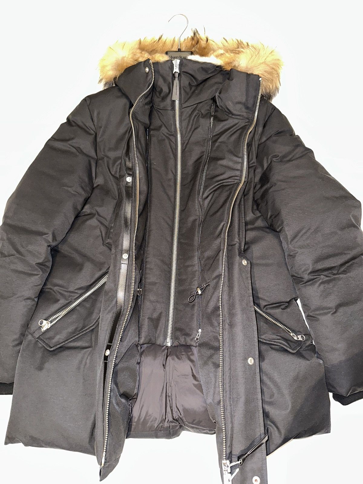 Mackage Black Down Mackage Jacket with fur lined hood Size US L / EU 52-54 / 3 - 2 Thumbnail