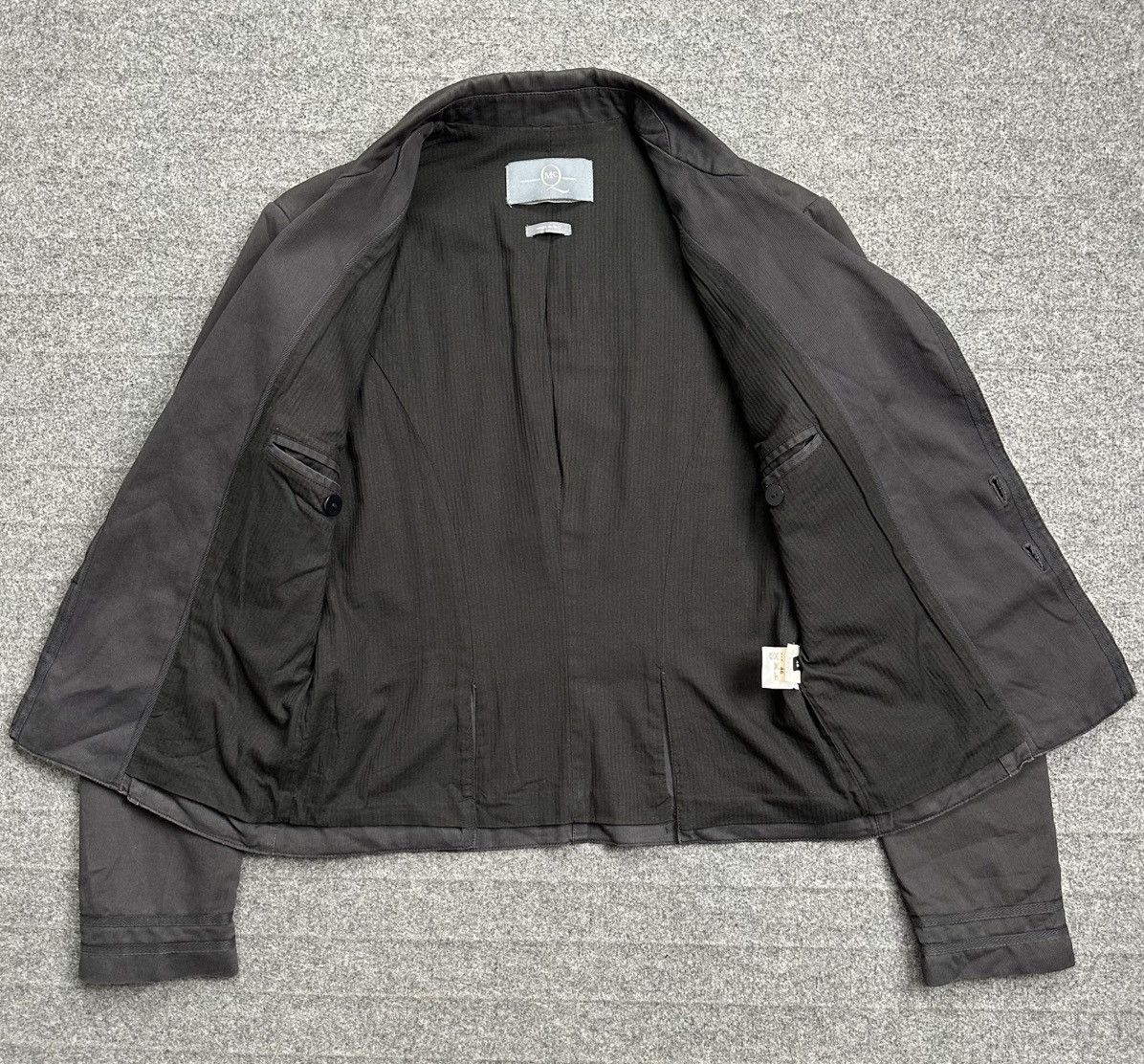 Alexander McQueen Alexander Mcqueen - Vintage Cropped Blazer Jacket - Trimmed Size 46R - 3 Thumbnail