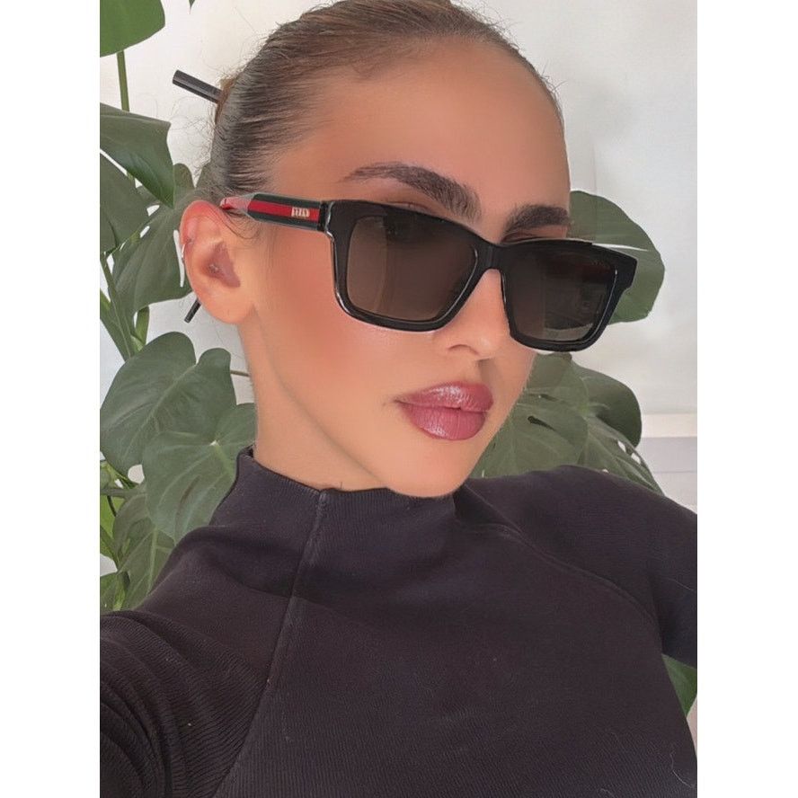 Gucci NEW Gucci GG1869S Black Squared Sunglasses $515 Size ONE SIZE - 1 Thumbnail