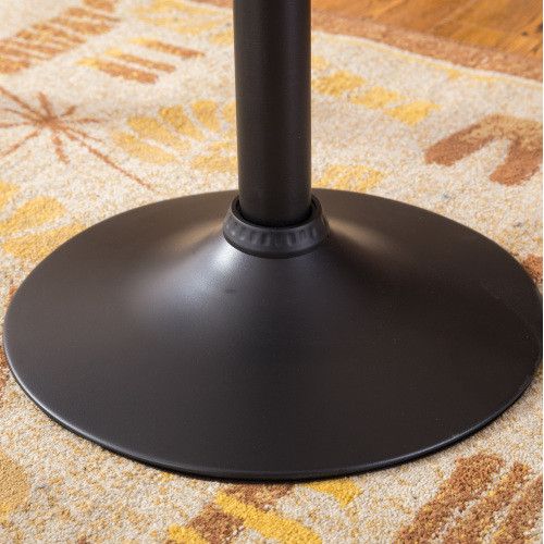 Designer × Homemade Belham Swivel Black Bonded Leather Adjustable Bar Stool, Set Size US L / EU 52-54 / 3 - 7 Thumbnail