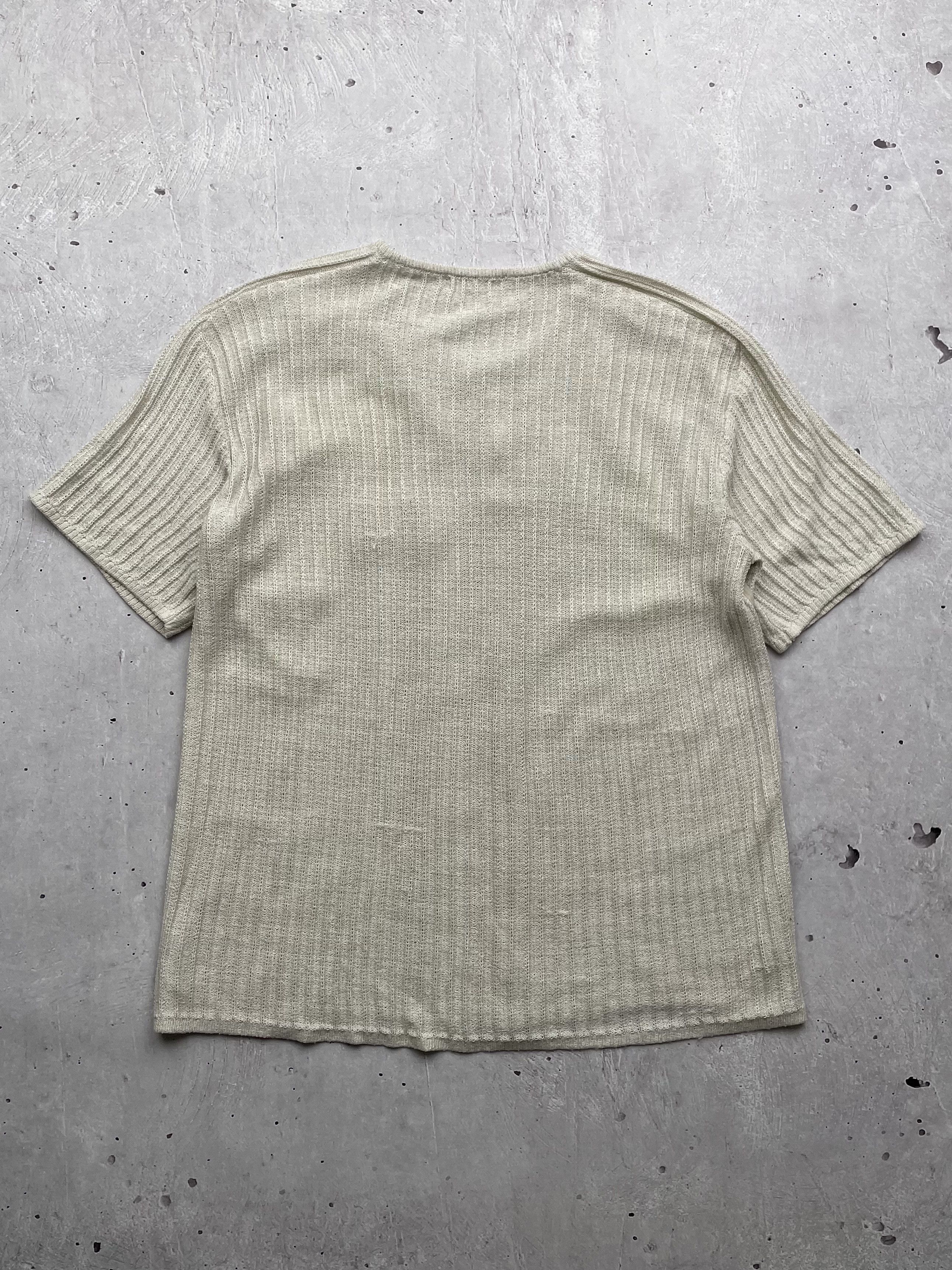 Japanese Brand × Vintage Vintage Knitted Mesh T-Shirt Size US M / EU 48-50 / 2 - 6 Thumbnail