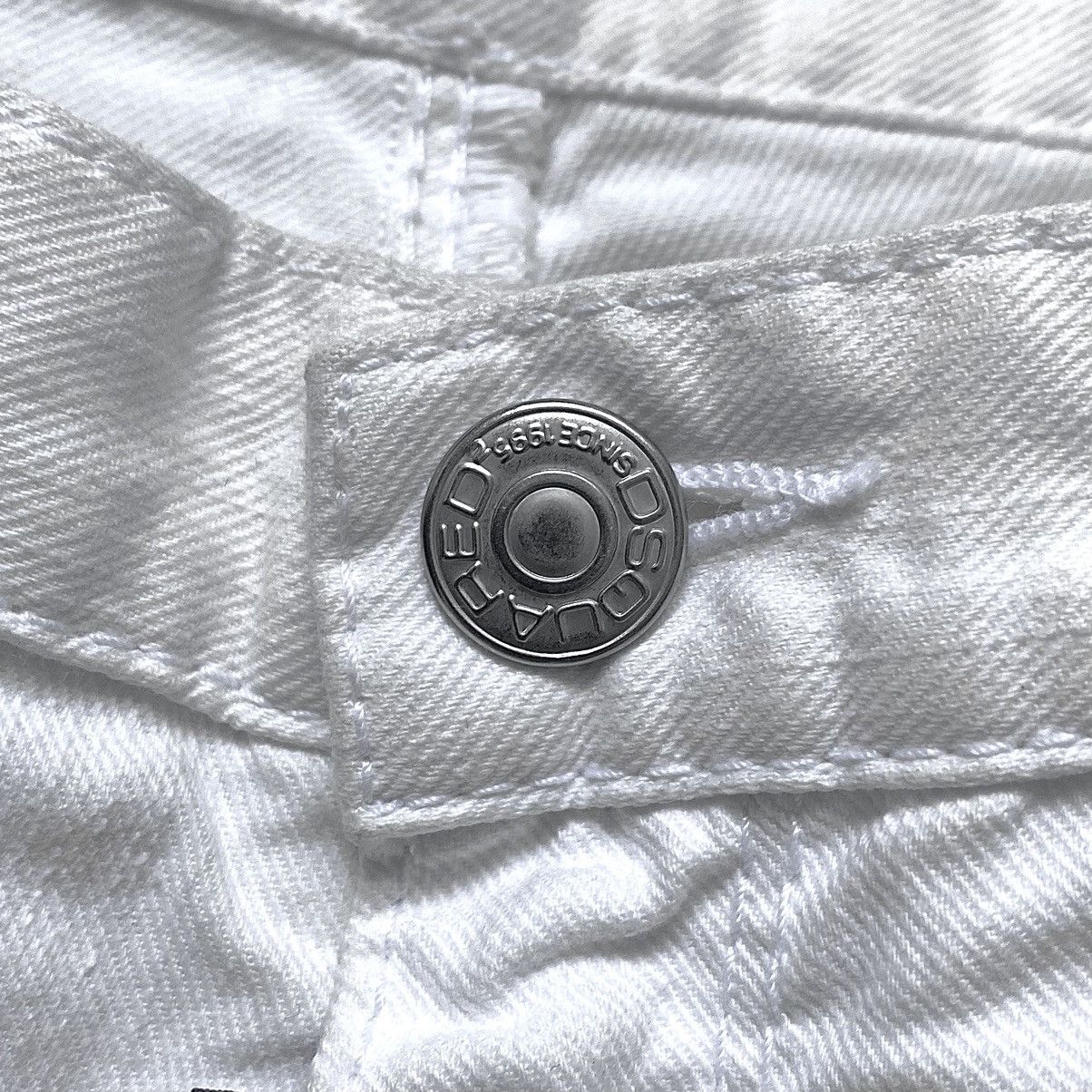Dsquared2 Dsquared2 Archival SS'08 White Denim Shorts Vintage Jeans Size US 34 / EU 50 - 11 Thumbnail