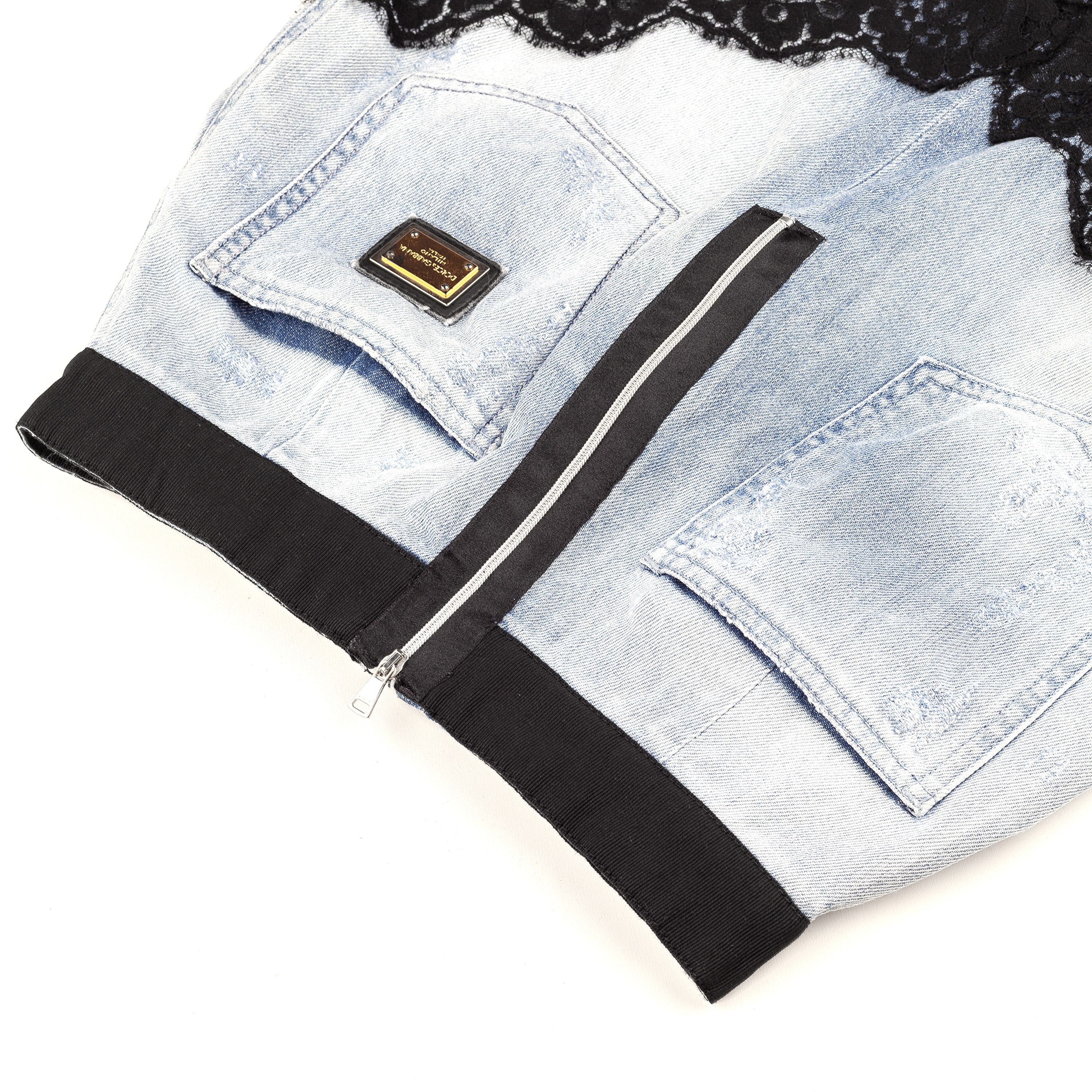 Dolce & Gabbana Dolce & Gabbana Vintage Midi Light Denim Skirt (XS) Size 25" / US 0 / IT 36 - 5 Thumbnail
