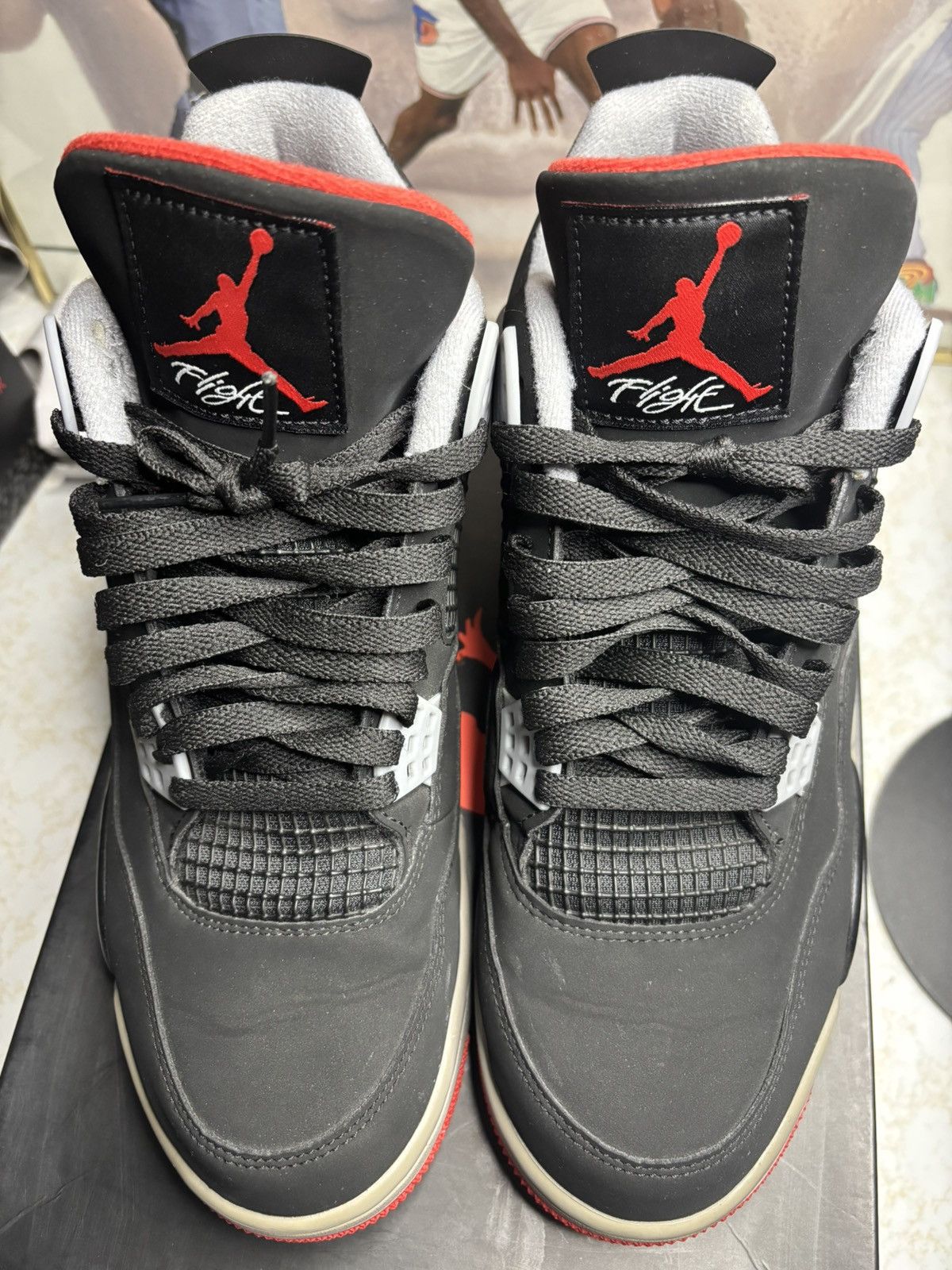 Jordan Brand Air Jordan 4 Retro OG 2019 Bred 2019 Size US 10.5 / EU 43-44 - 2 Thumbnail