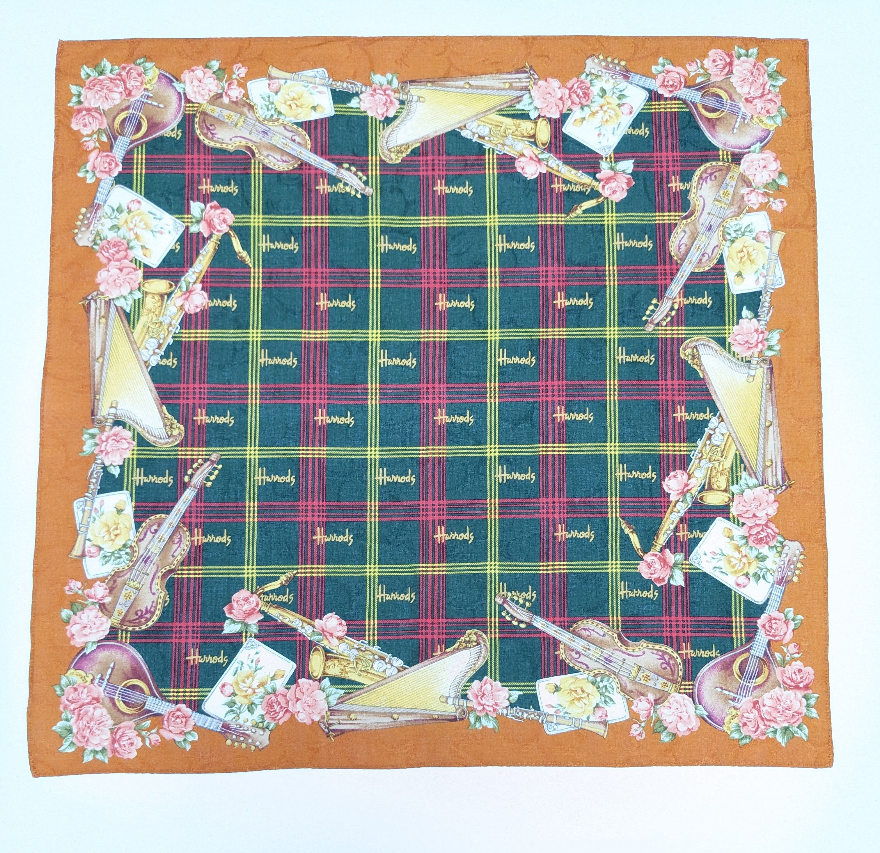 Harrods Harrods London Designer Handkerchief Musical Motif Size ONE SIZE - 3 Thumbnail