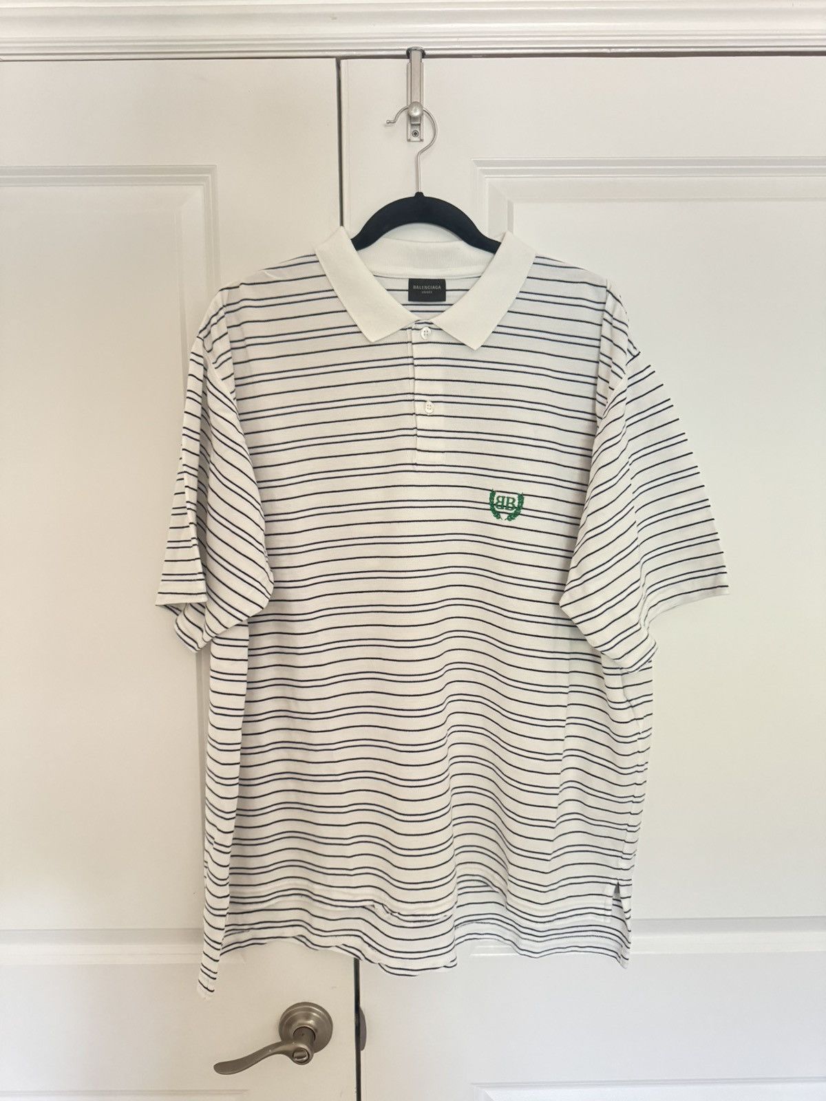 Balenciaga BALENCIAGA LAUREL STRIPED POLO Size US L / EU 52-54 / 3 - 1 Thumbnail