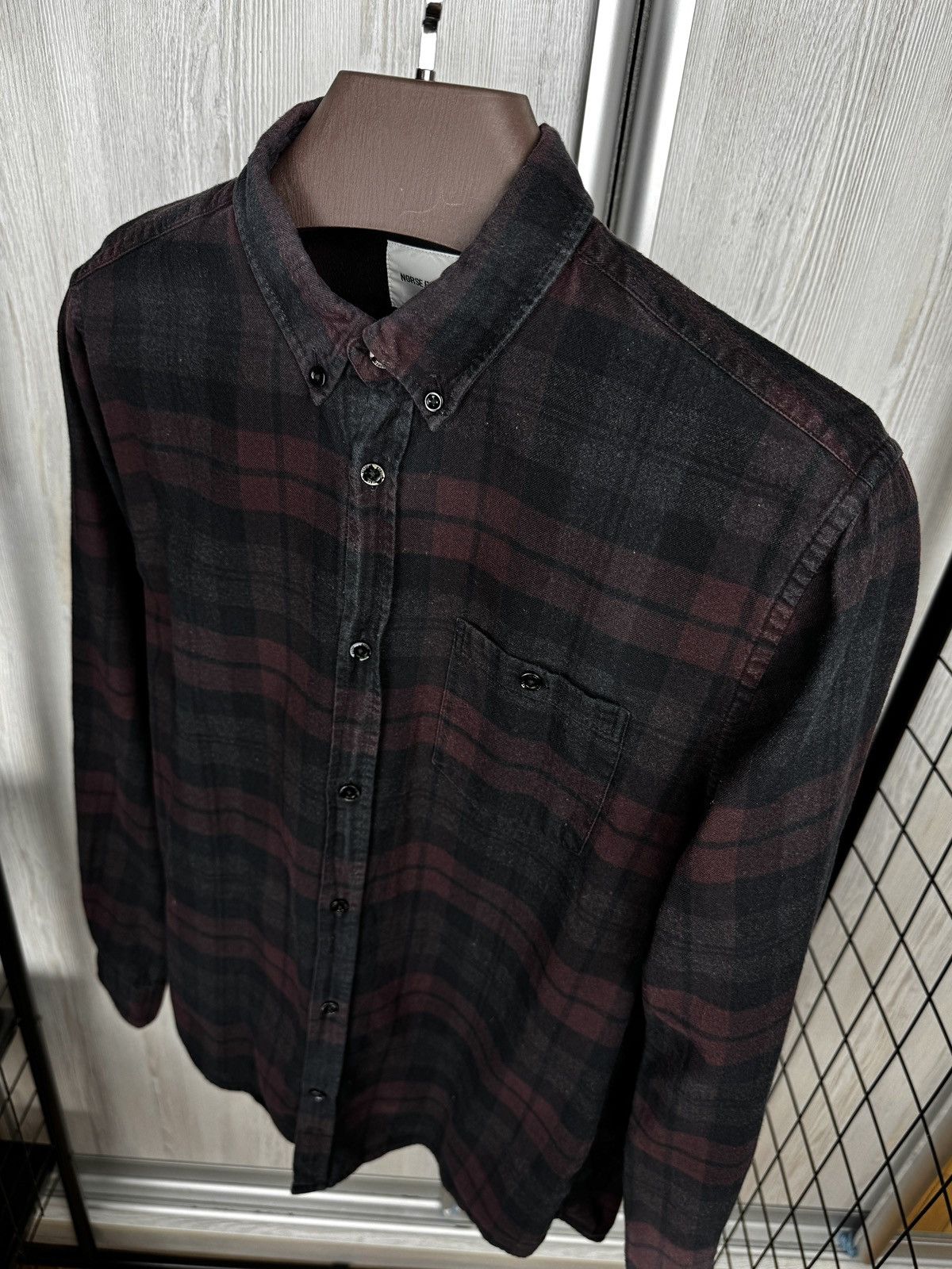 Norse Projects Norse Projects Anton Flannel check long sleeve shirt Size US M / EU 48-50 / 2 - 6 Thumbnail