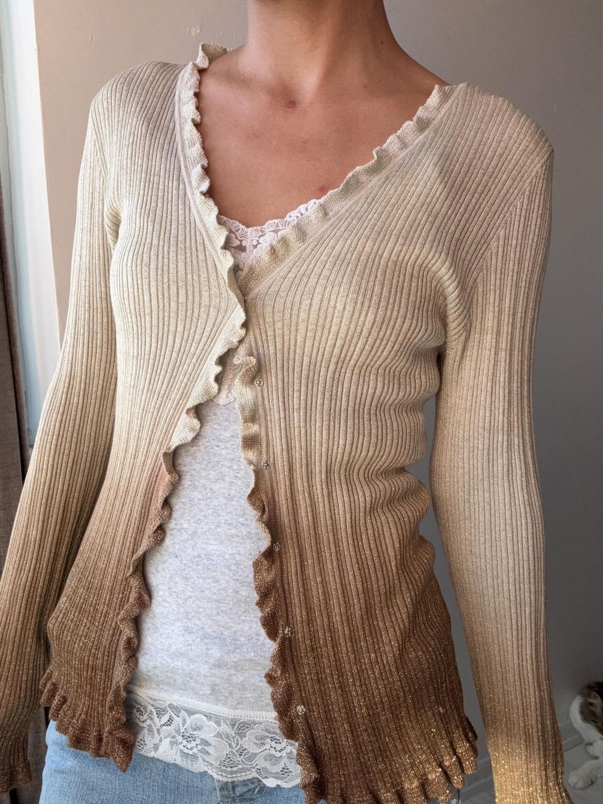 Vintage Silk and Cashmere cardigan Size M / US 6-8 / IT 42-44 - 1 Thumbnail