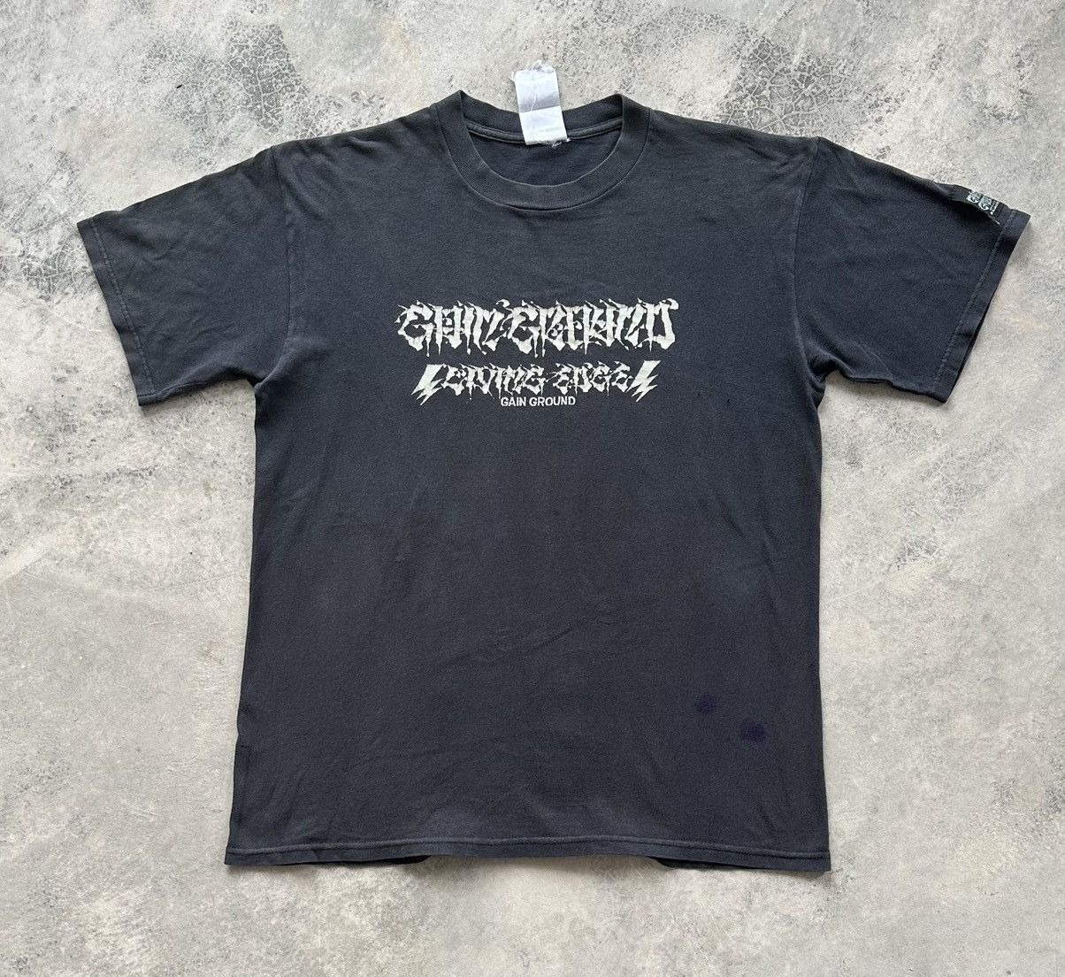 Band Tees VINTAGE GAIN GROUND PUNK SKULL HARCORE LIVING EDGE TEE Size US L / EU 52-54 / 3 - 2 Thumbnail
