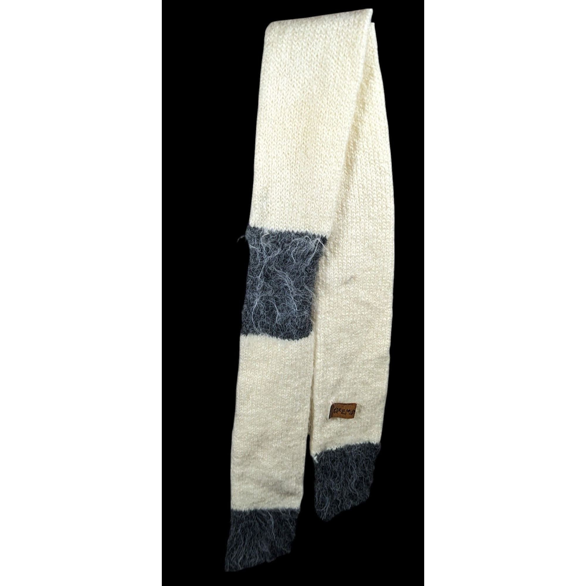 Other Aerika Peruvian Rustic Cream And Grey Scarf Size ONE SIZE - 3 Thumbnail