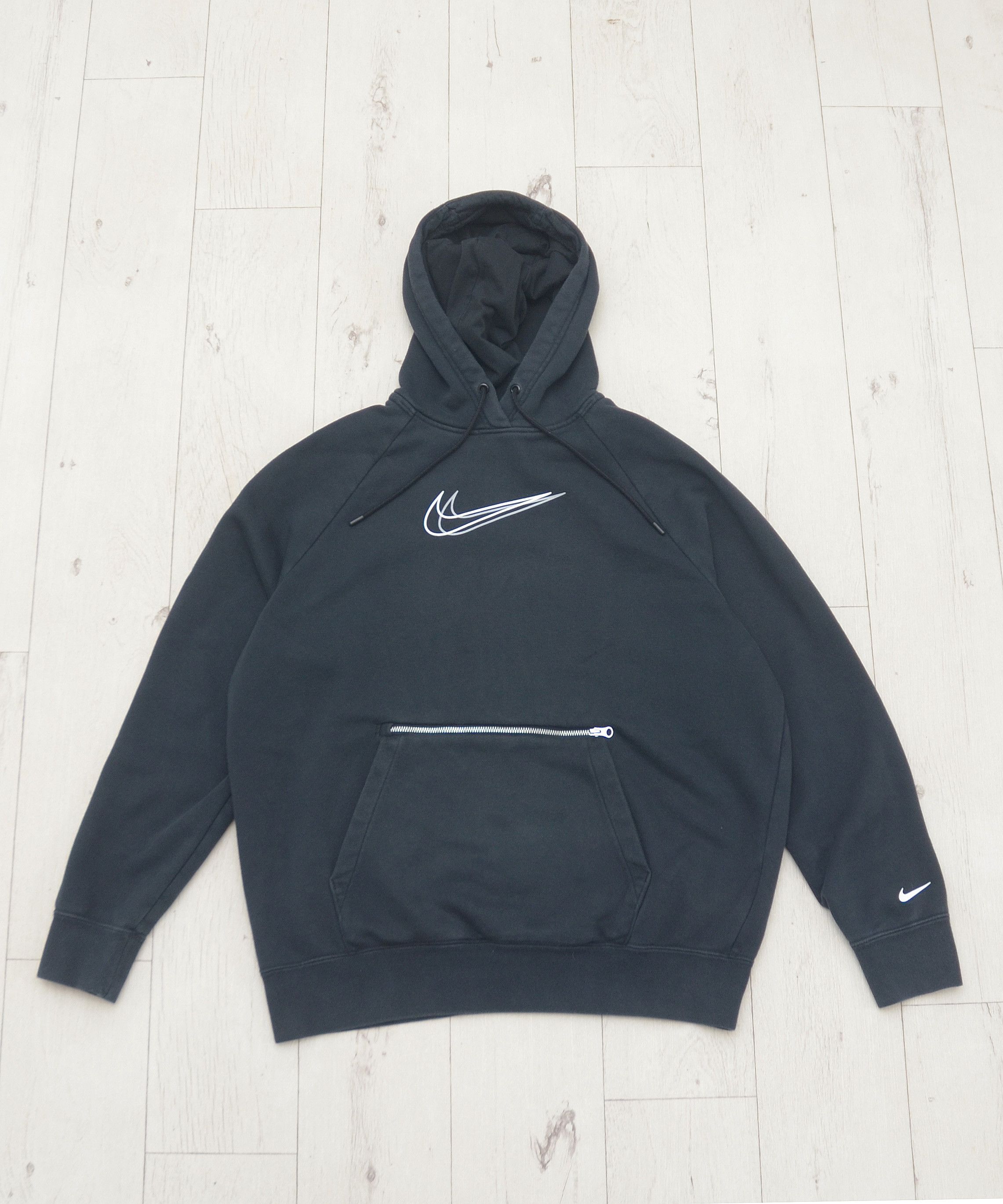 Nike Nike Oversized Double Swoosh Zip Big Logo Hoodie TN ACG Y2K Size US M / EU 48-50 / 2 - 1 Thumbnail