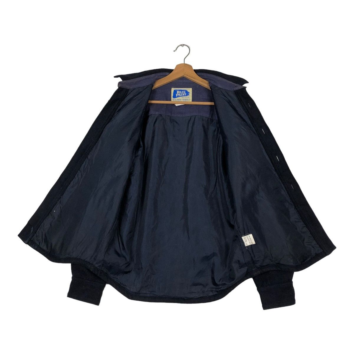 Japanese Brand 🔥VINTAGE BIKER WOOL JACKET BLUE PAINT UNION MADE JAPAN Size US L / EU 52-54 / 3 - 13 Thumbnail