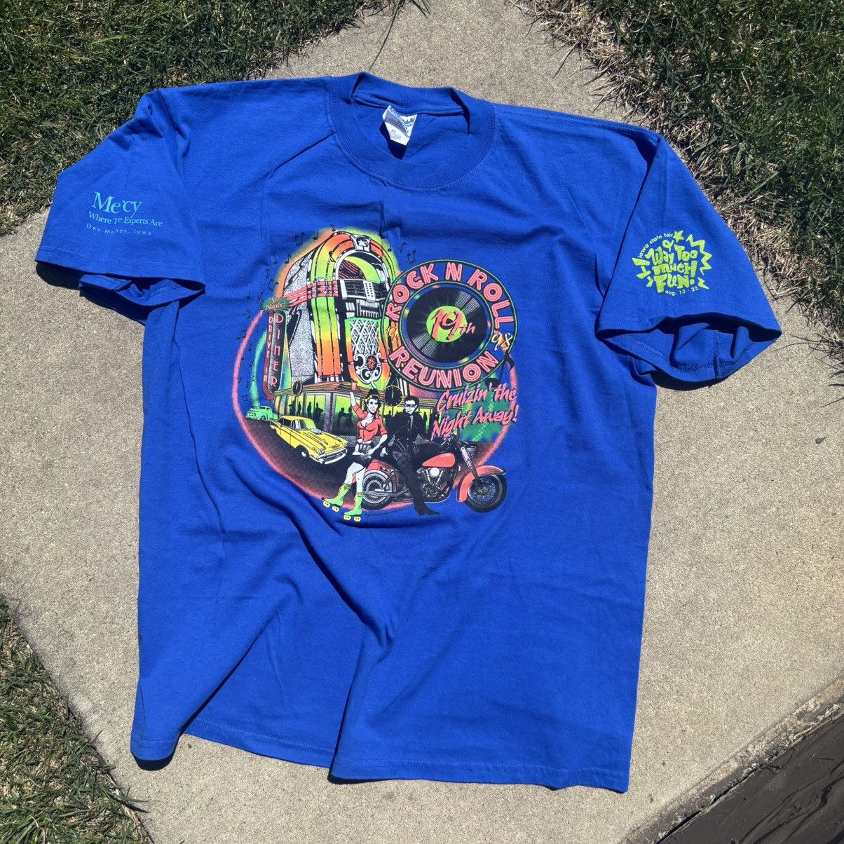 Band Tees × Vintage Vintage Iowa State Fair Rock and Roll Reunion Shirt Size US XL / EU 56 / 4 - 1 Thumbnail