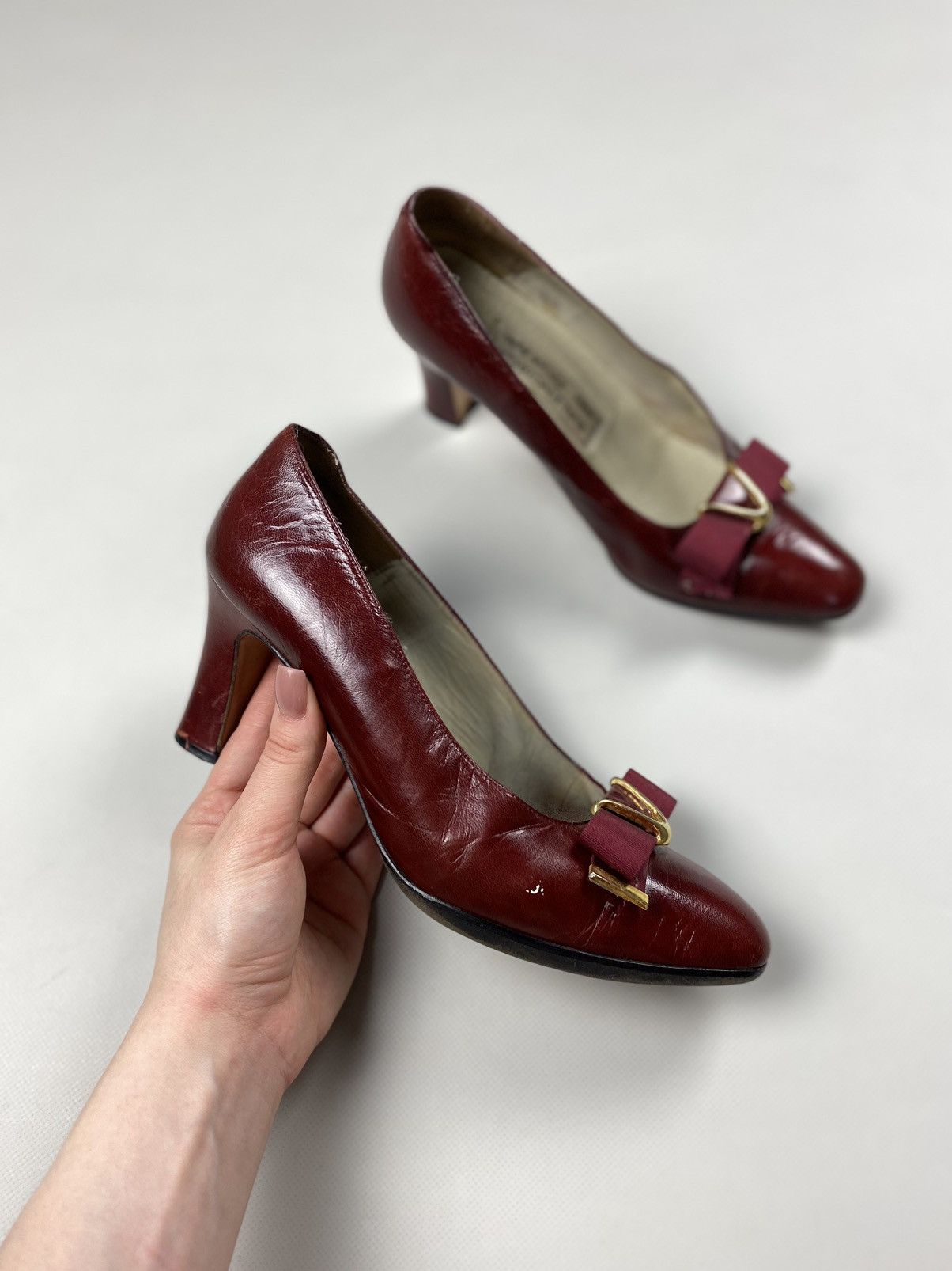 Balenciaga × Vintage Balenciaga vintage ladies leather heels size 38 Size US 8 / IT 38 - 9 Thumbnail