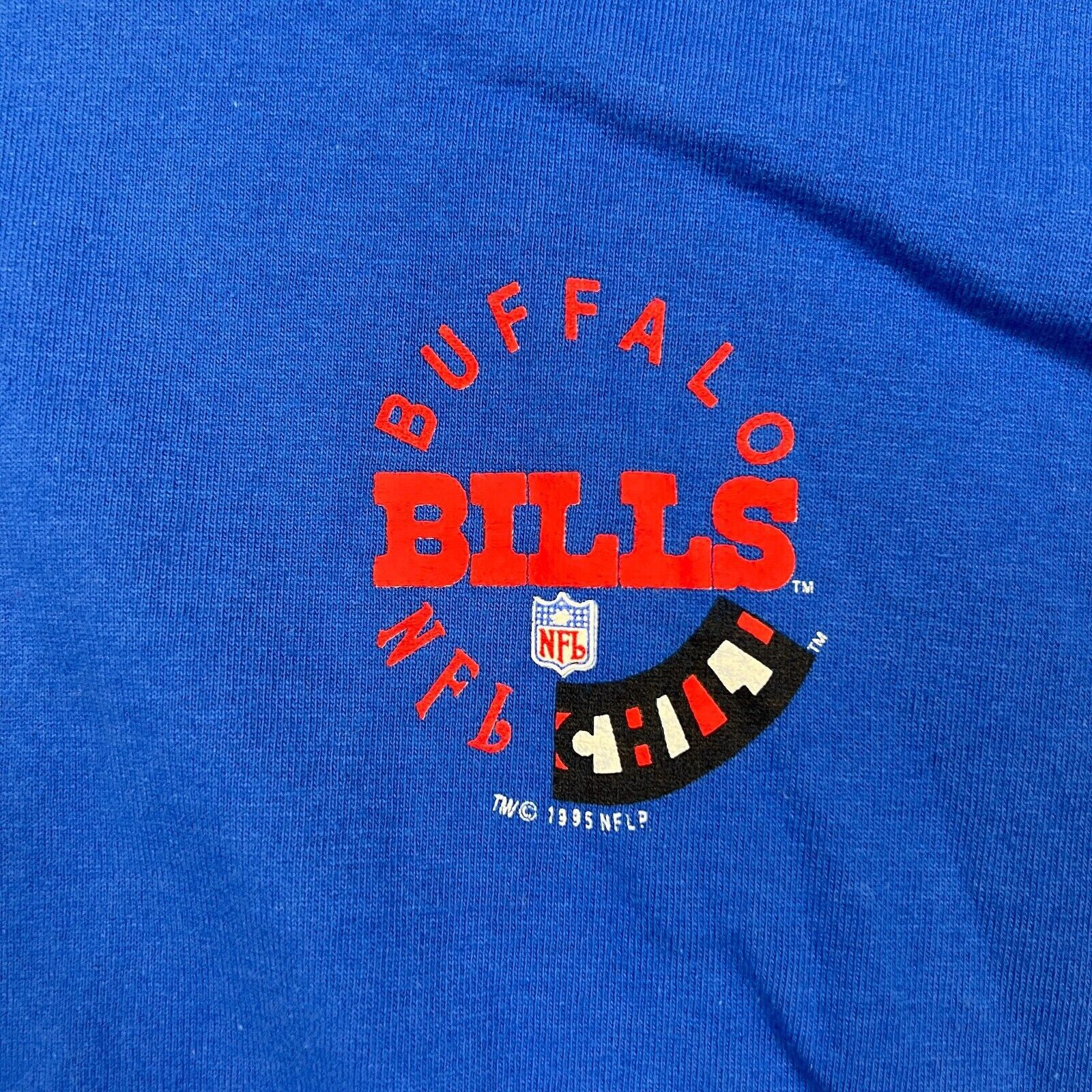 NFL × Vintage 1995 Buffalo Bills T Shirt NFL Football Single Stitch Tee Size US XXL / EU 58 / 5 - 2 Thumbnail